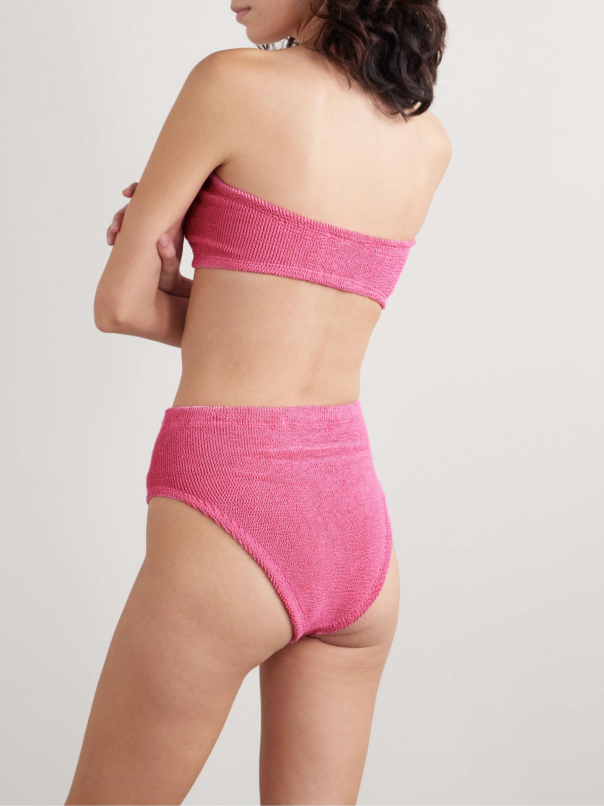 Ruby seersucker bandeau bikini hero visual