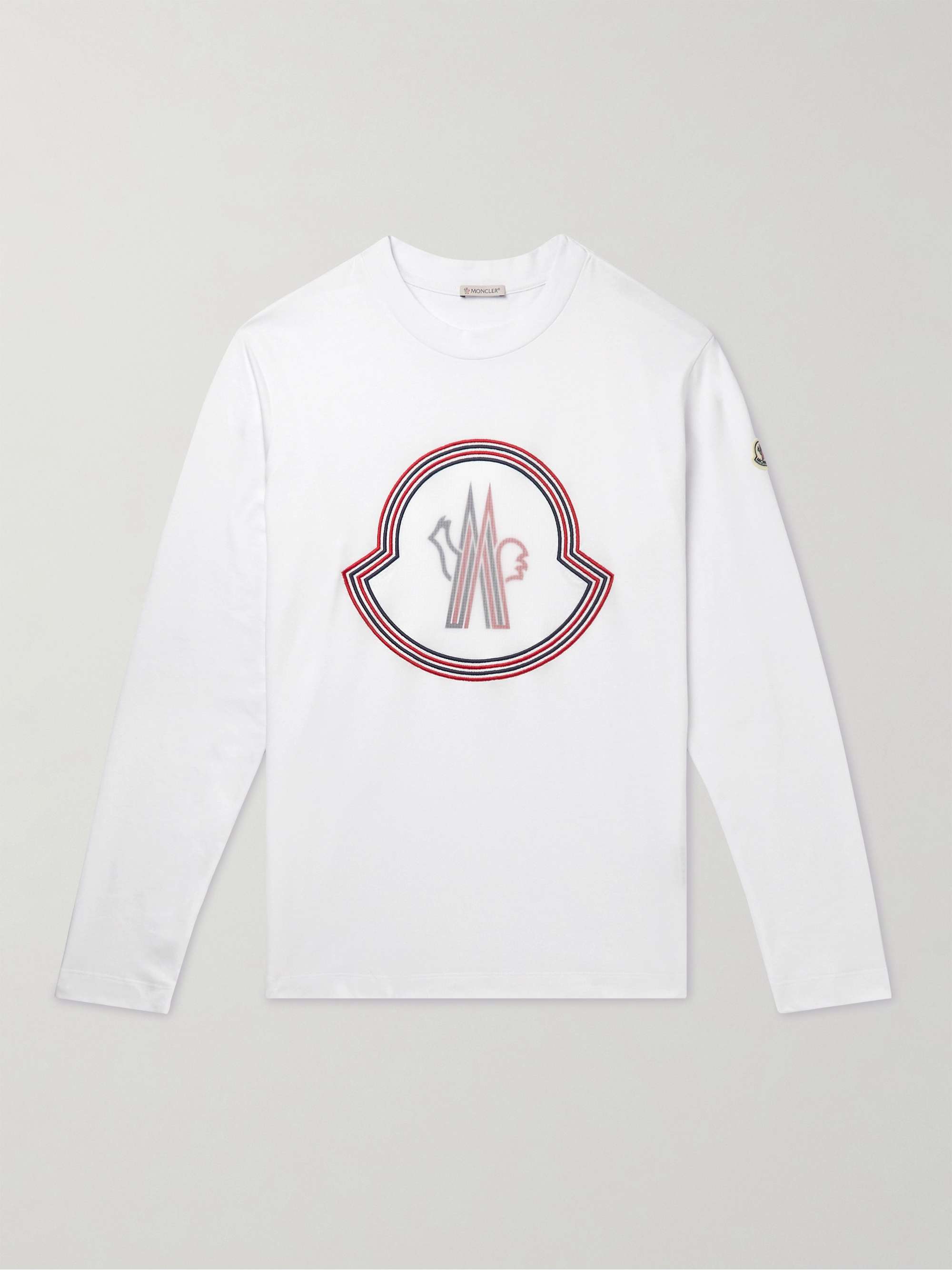 Logo-Detailed Ripstop-Trimmed Cotton-Jersey T-Shirt hero visual