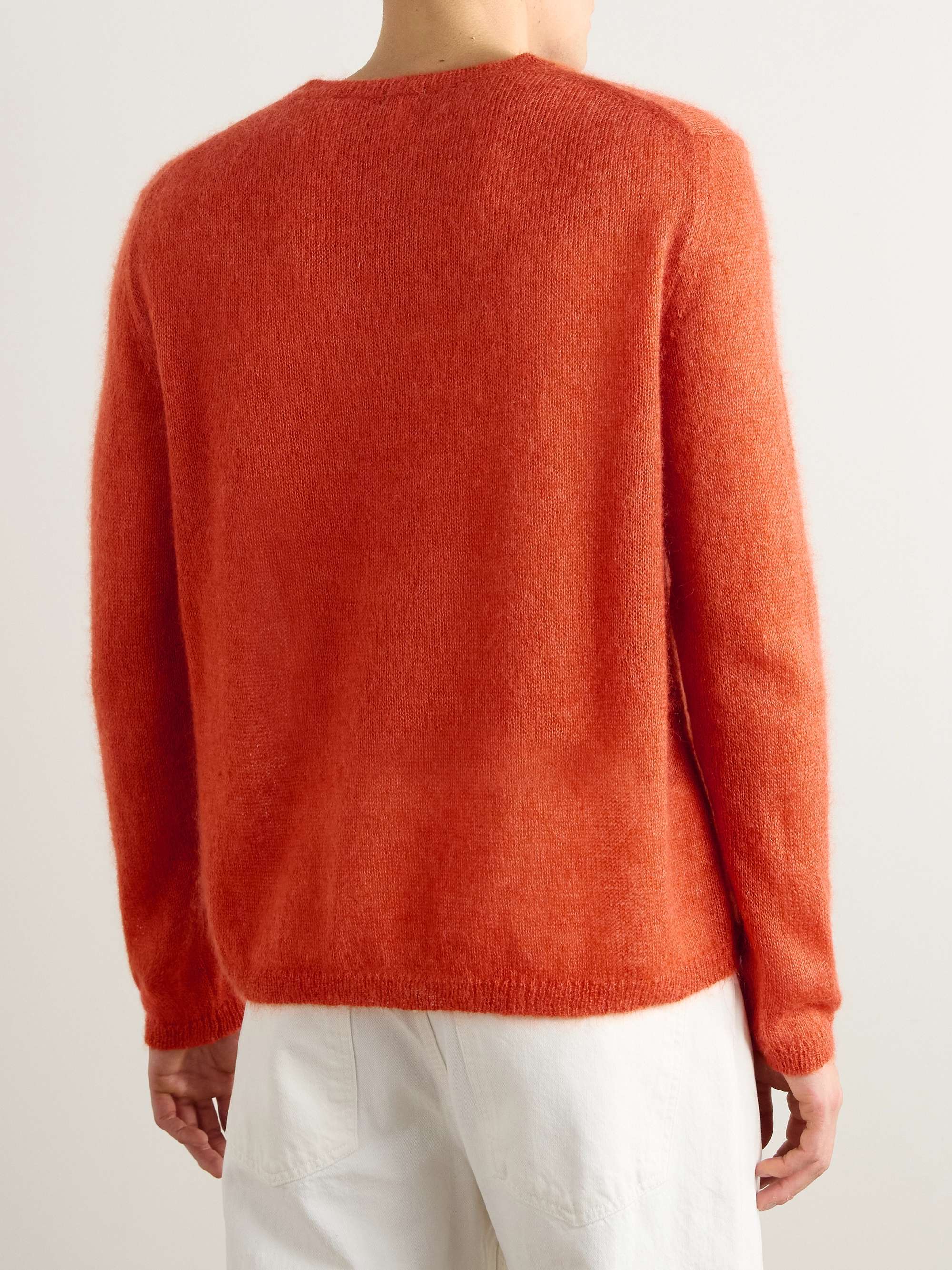 Leonard Ribbed Mohair and Silk-Blend Sweater view