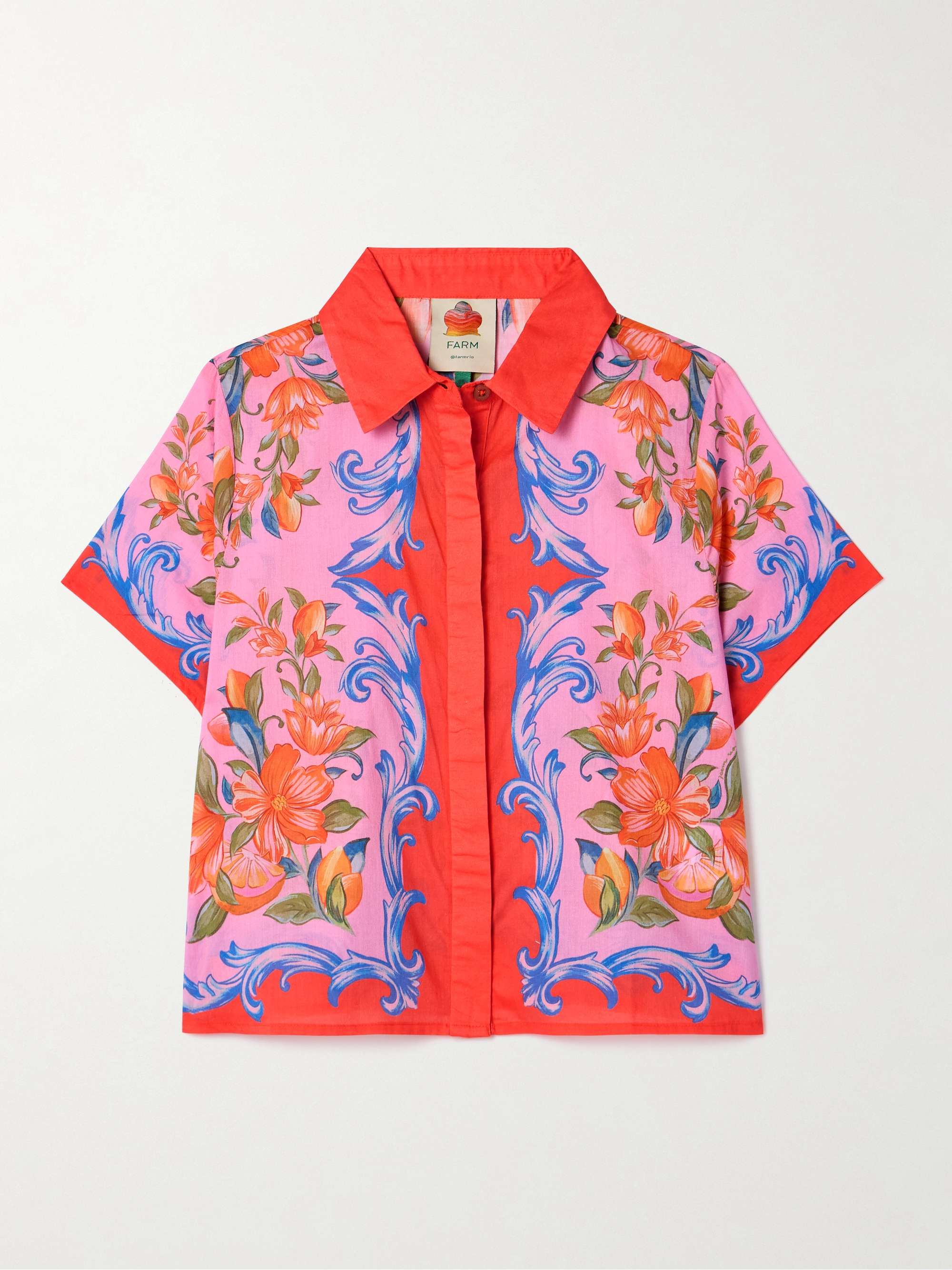 Sicily printed cotton-voile shirt hero visual