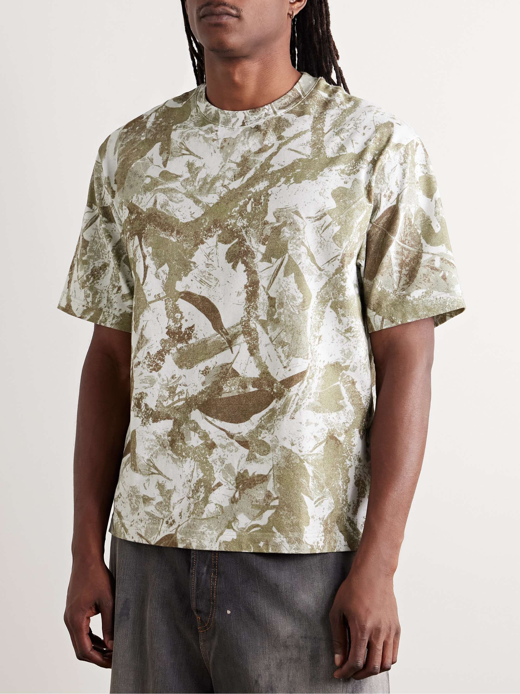 Exford Camouflage-Print Brushed Cotton-Jersey T-Shirt view