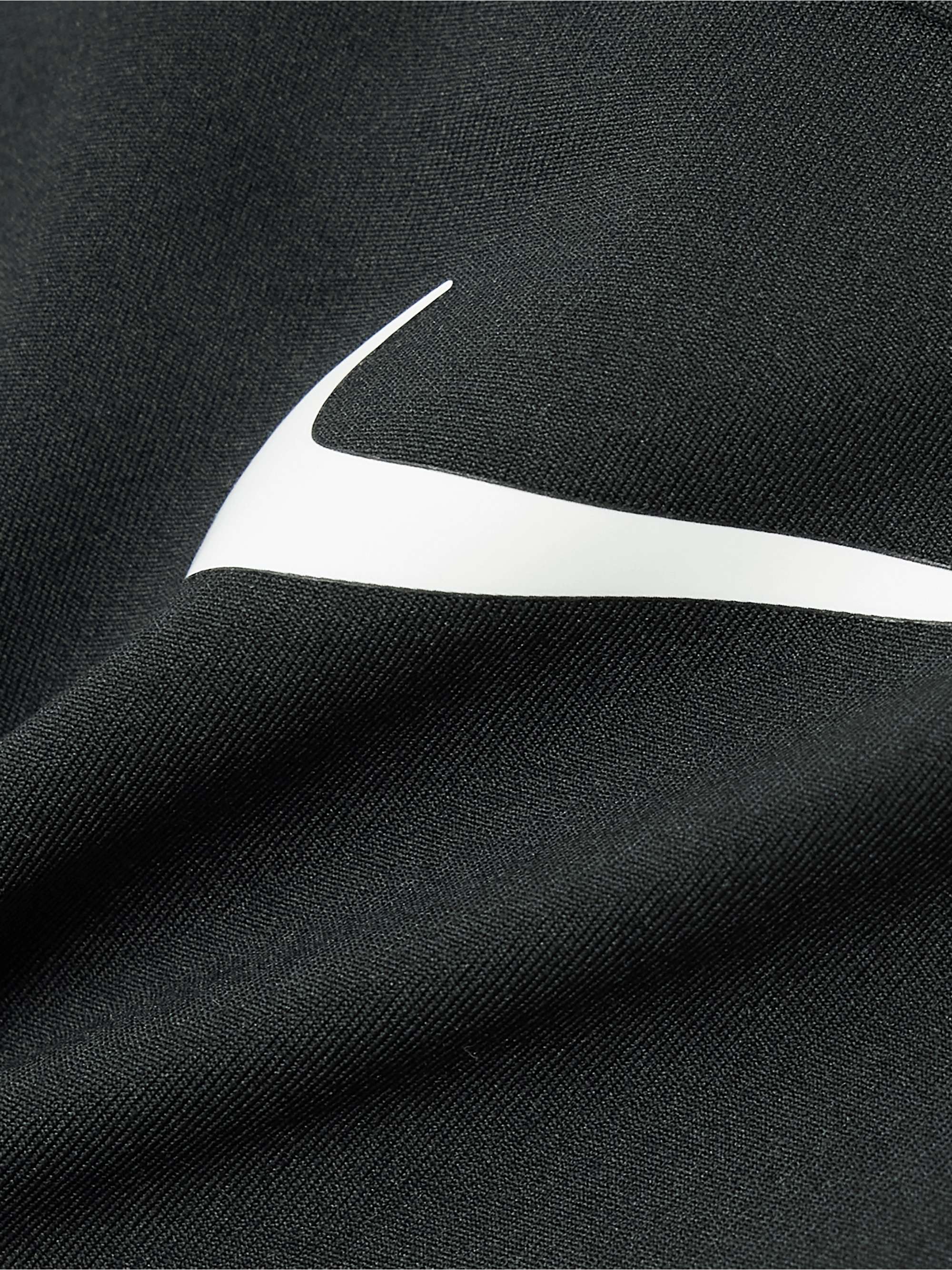 Swoosh mesh-trimmed stretch sports bra view