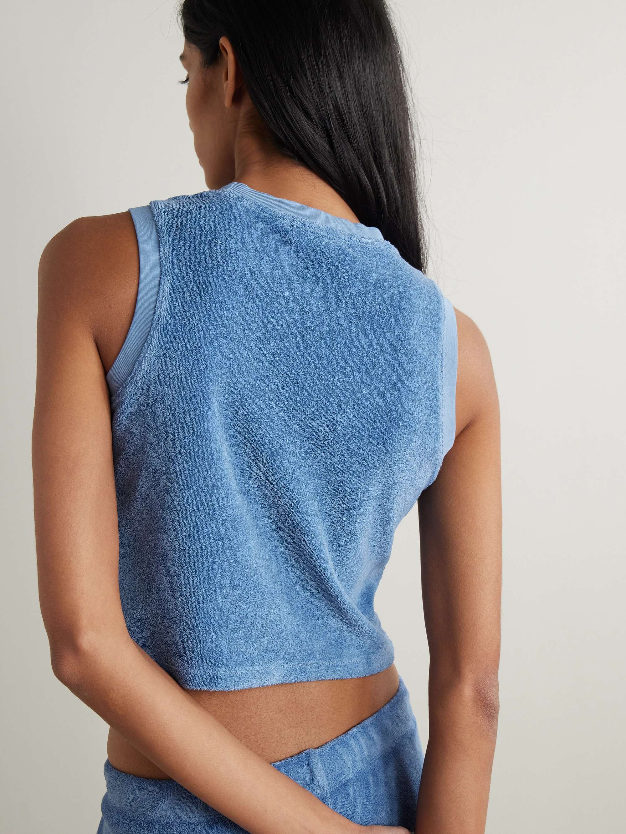 Mali cropped cotton-blend terry tank view