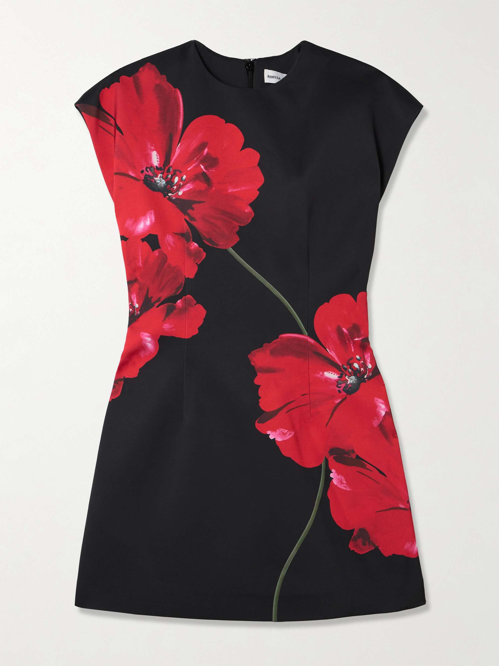 Chaya floral-print duchesse-satin mini dress hero visual