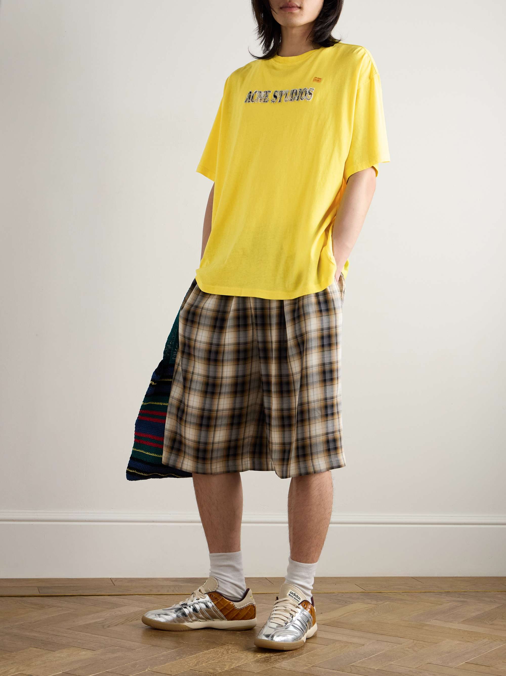 Oversized Logo-Appliquéd Cotton and Hemp-Blend Jersey T-Shirt view