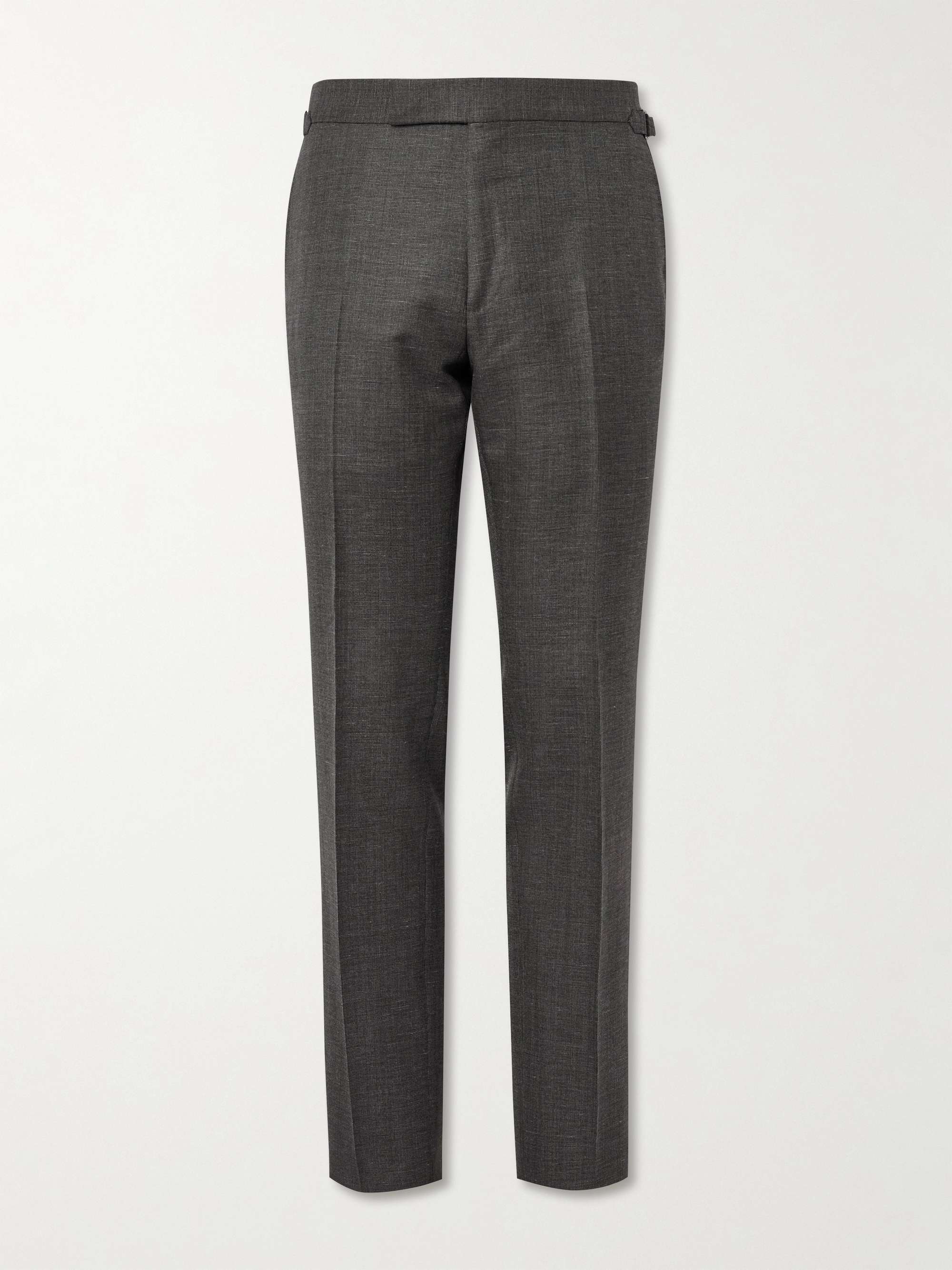 Shelton Straight-Leg Wool, Mohair, Linen and Silk-Blend Trousers hero visual
