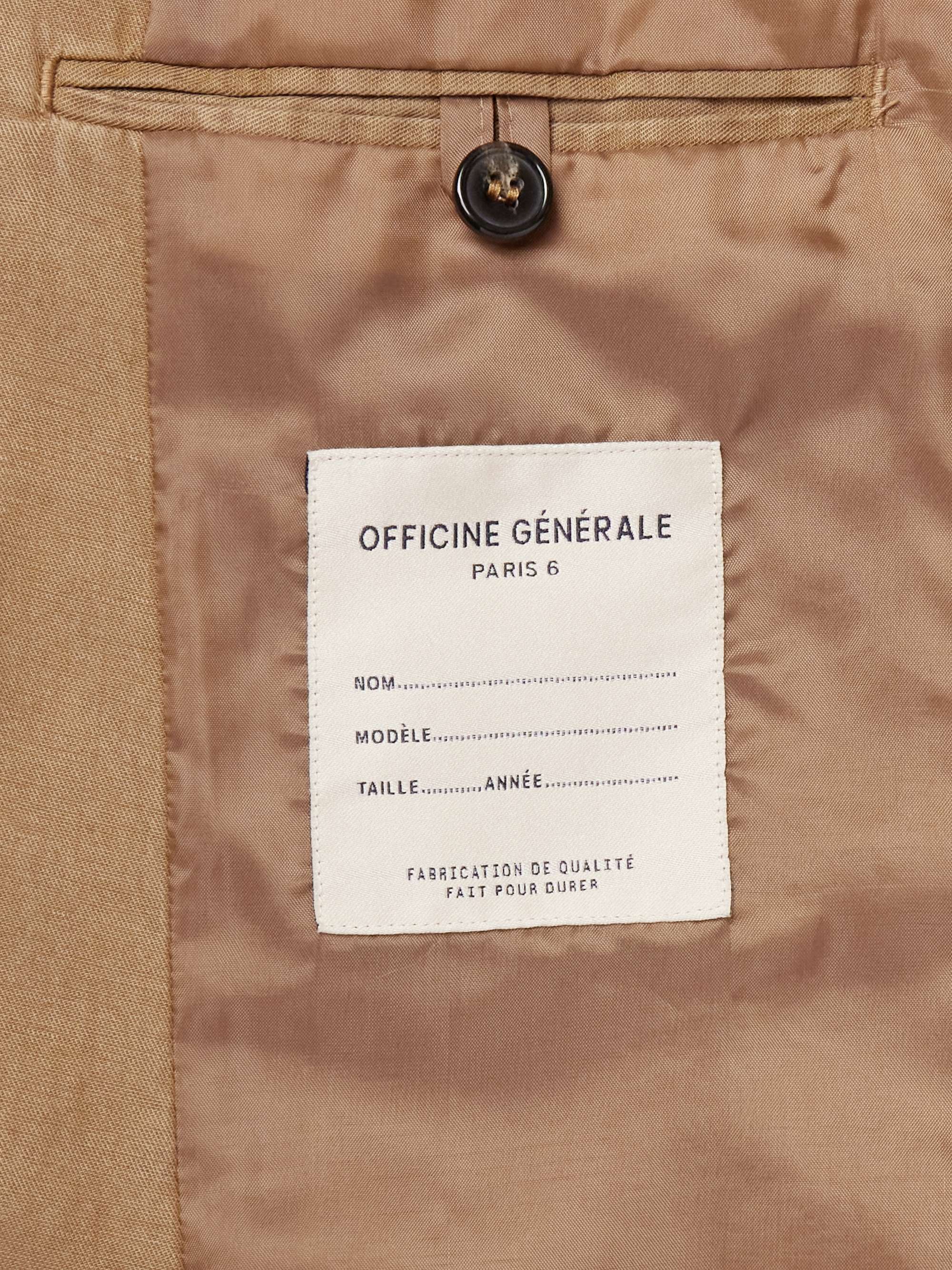Nehemiah Garment-Dyed Lyocell, Linen and Cotton-Blend Suit Jacket view