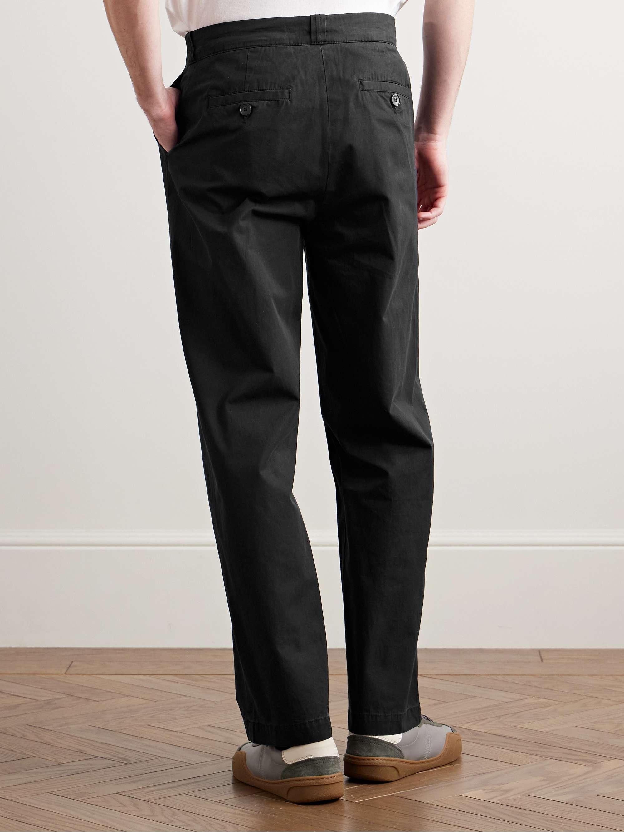Norm Straight-Leg Cotton Trousers view