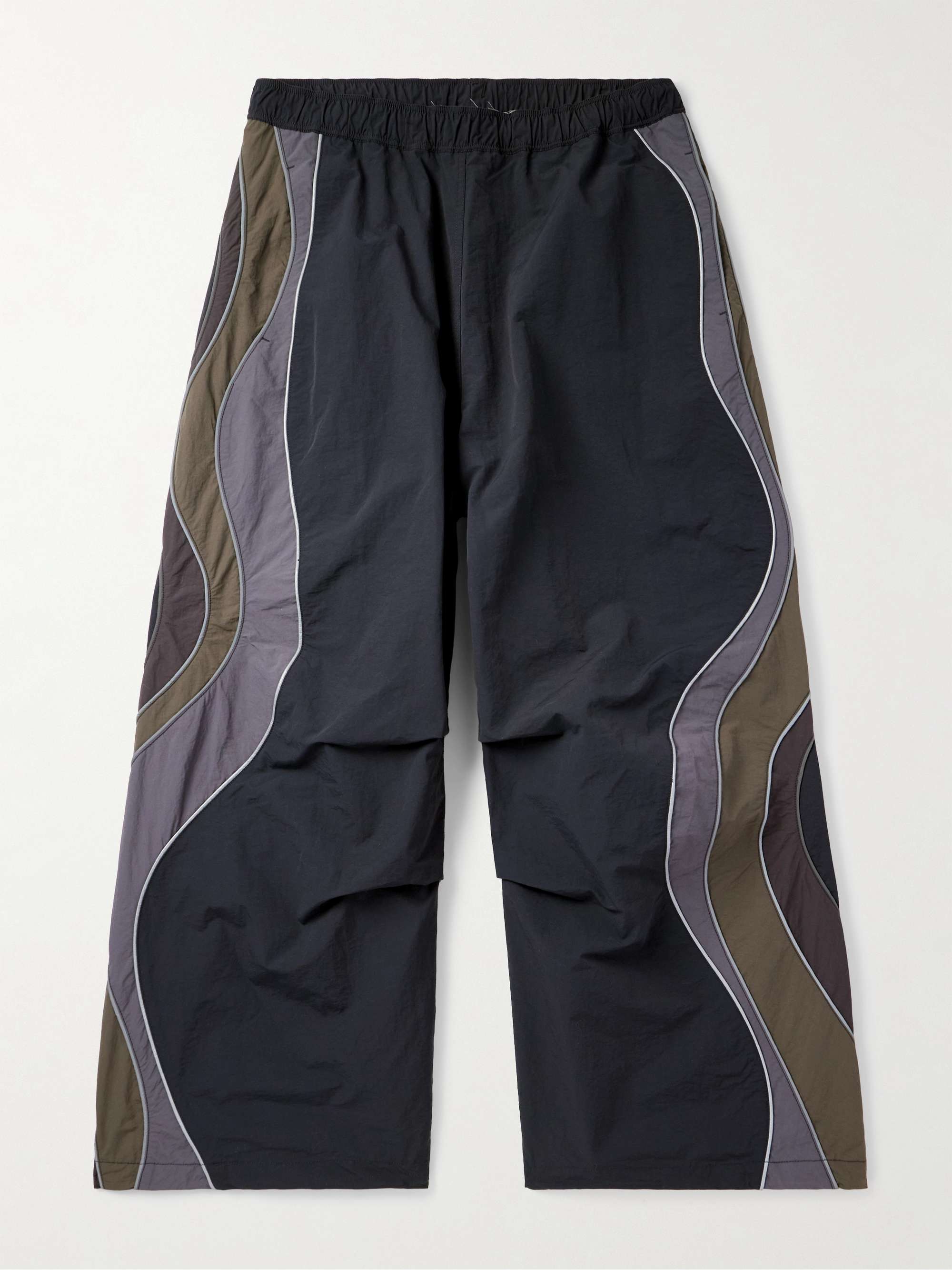 Ufo Wide-Leg Striped Shell Trousers hero visual