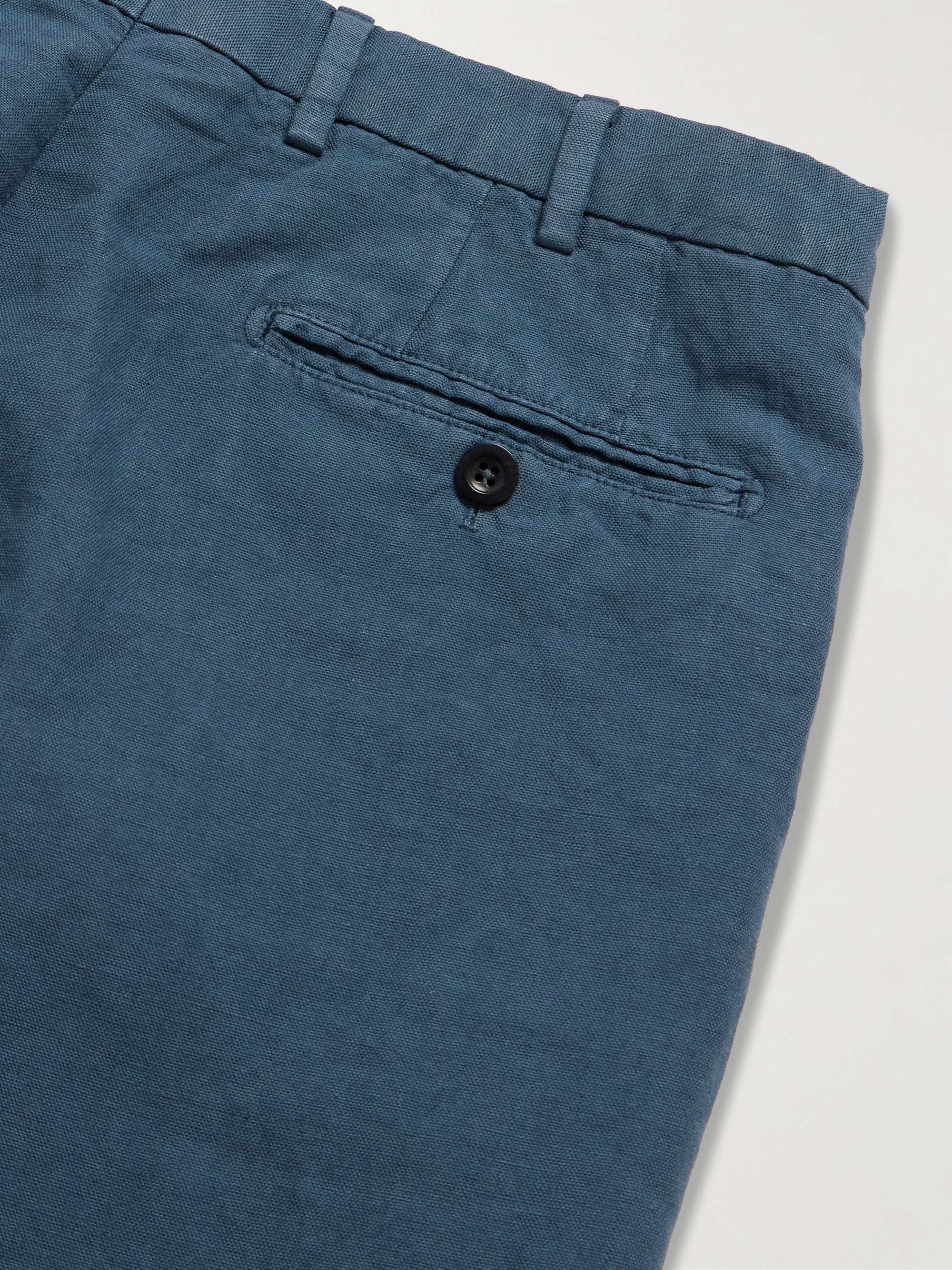 Sport Straight-Leg Hemp and Cotton-Blend Canvas Trousers view