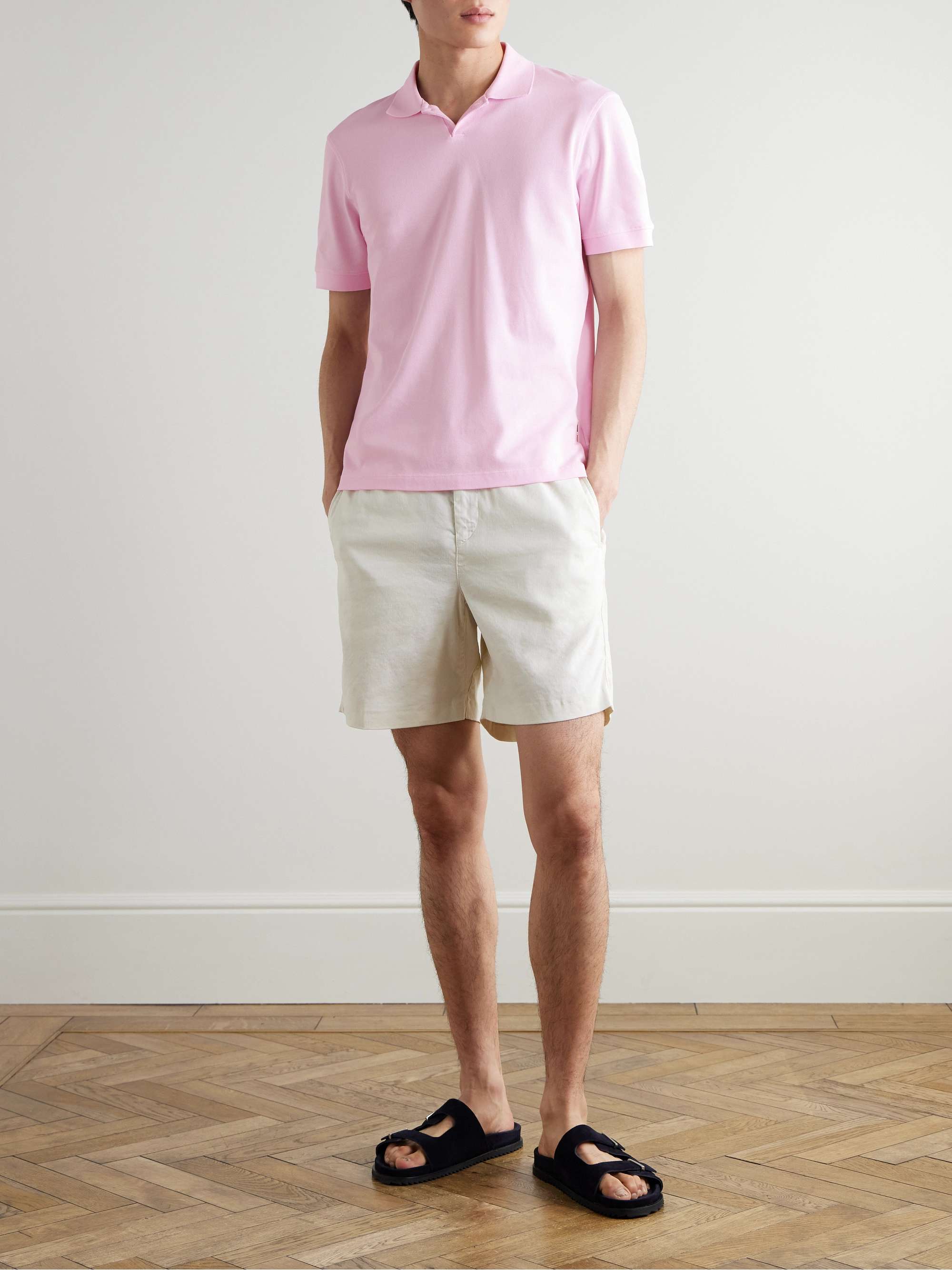 Bruno Slim-Fit Organic Cotton-Piqué Polo Shirt view