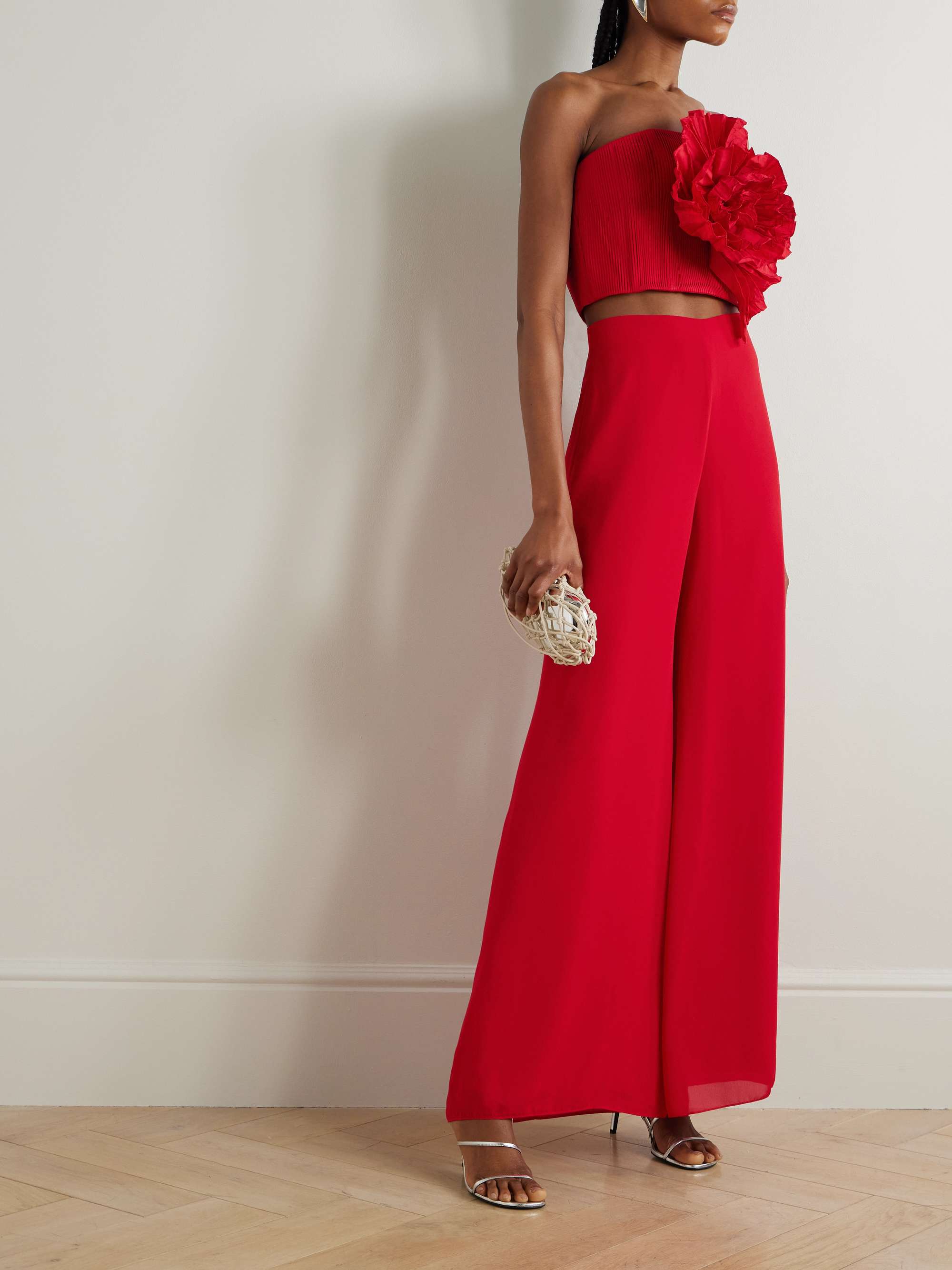 Kali chiffon wide-leg pants view