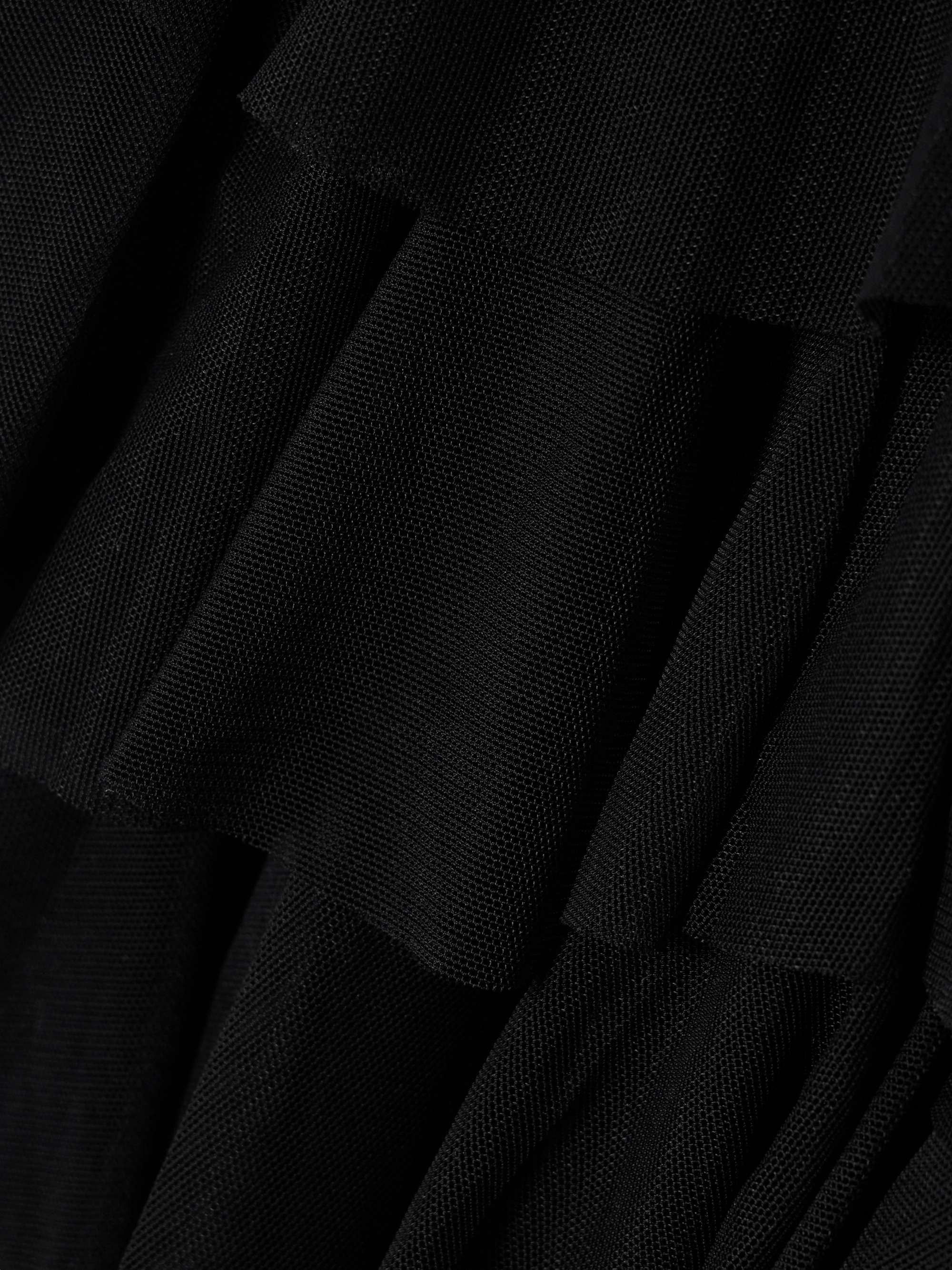 Lauren bow-detailed tiered ruffled tulle mini dress view