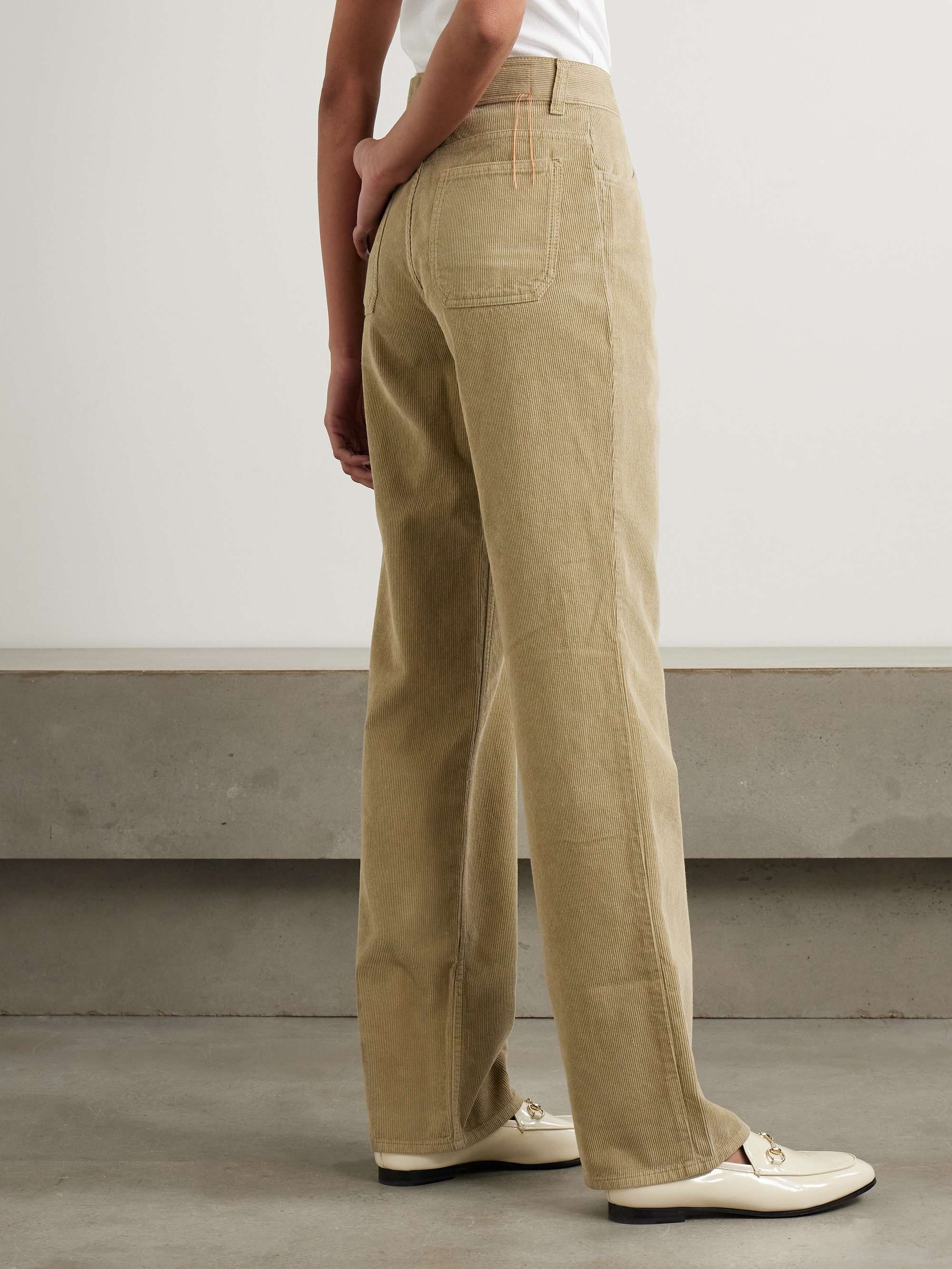Juniper cotton-corduroy straight-leg pants view