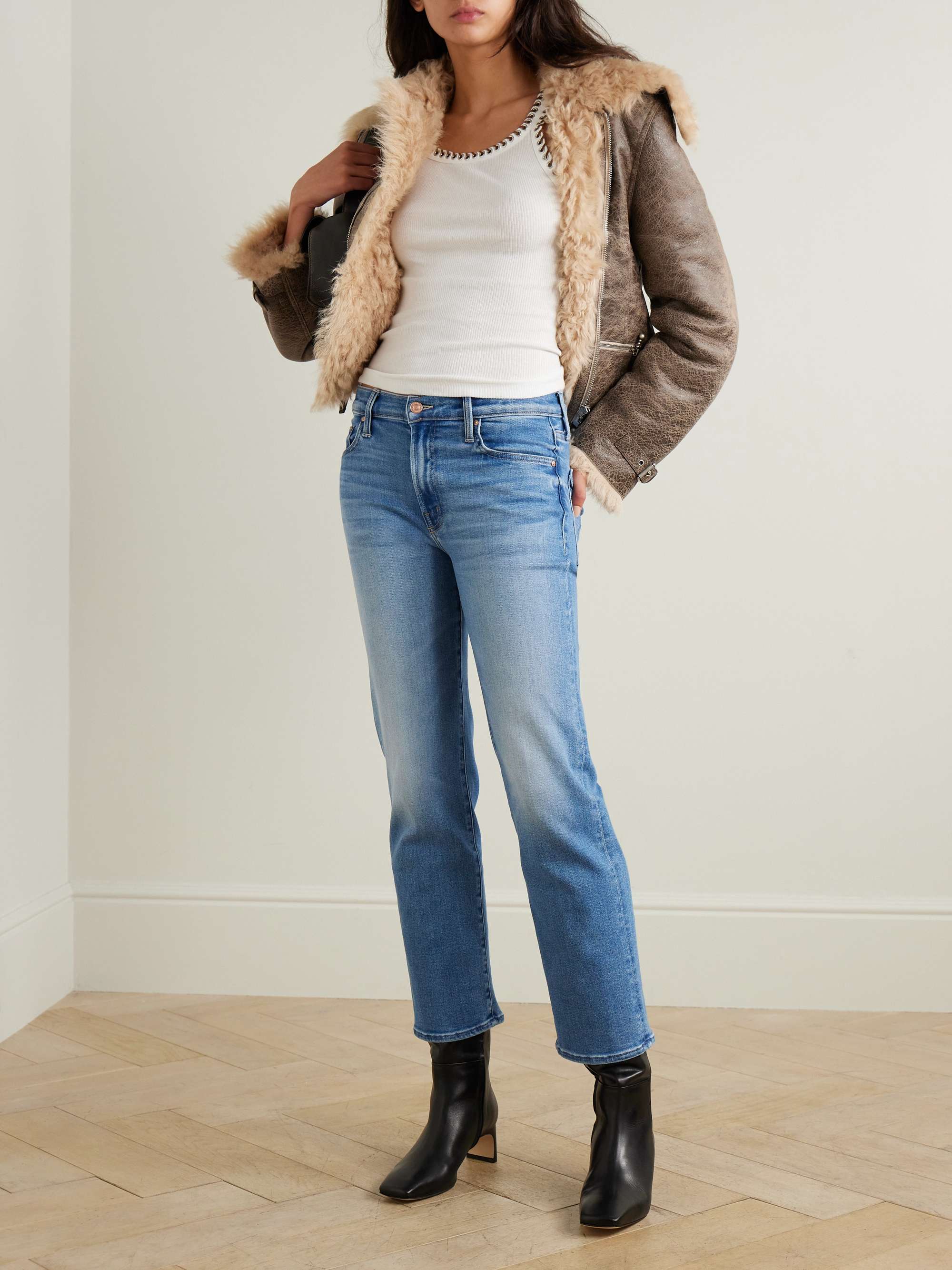 The Rambler Zip mid-rise wide-leg jeans view