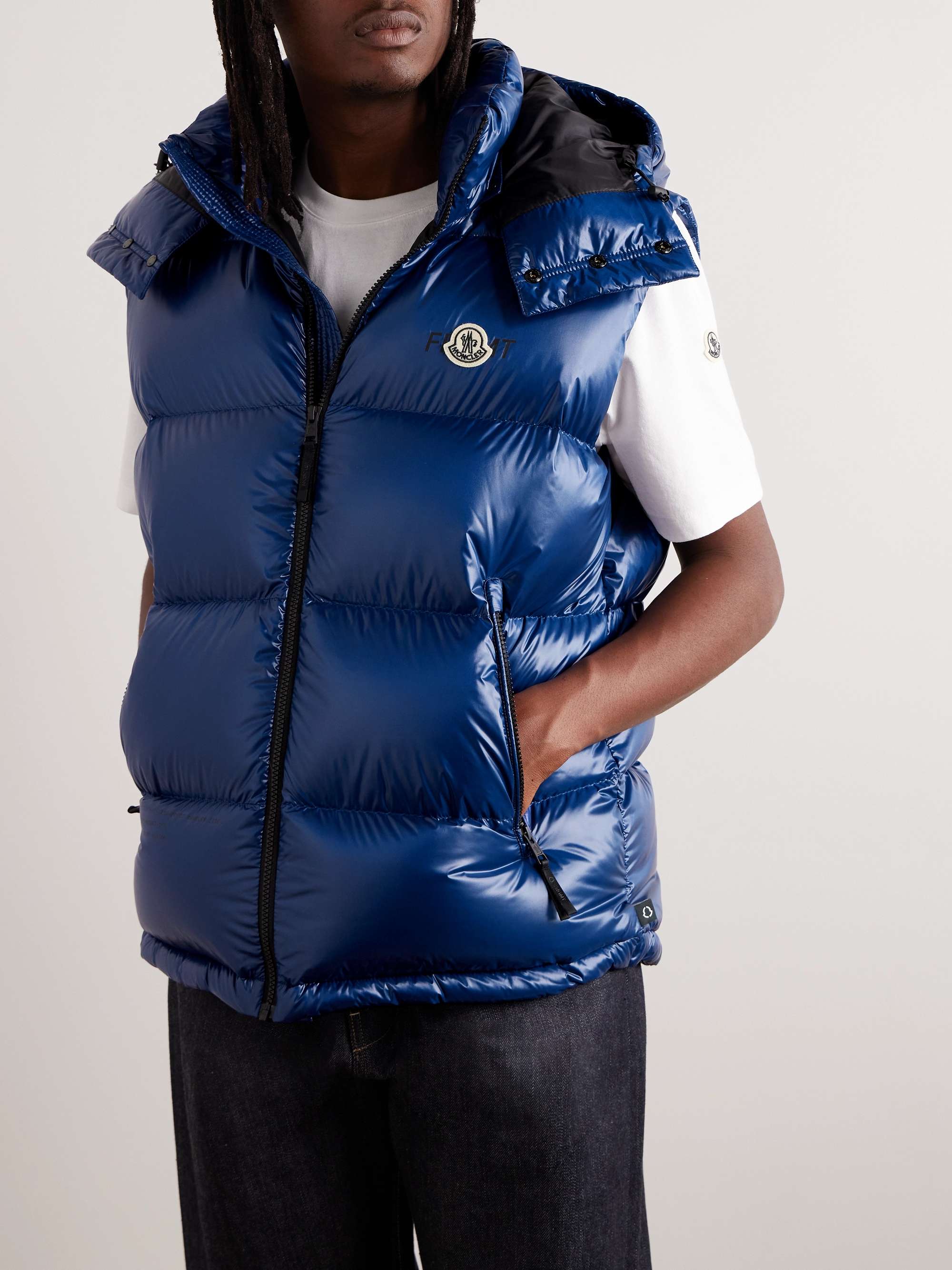7 Moncler FRGMT Hiroshi Fujiwara Marsh Quilted Shell Hooded Down Gilet view