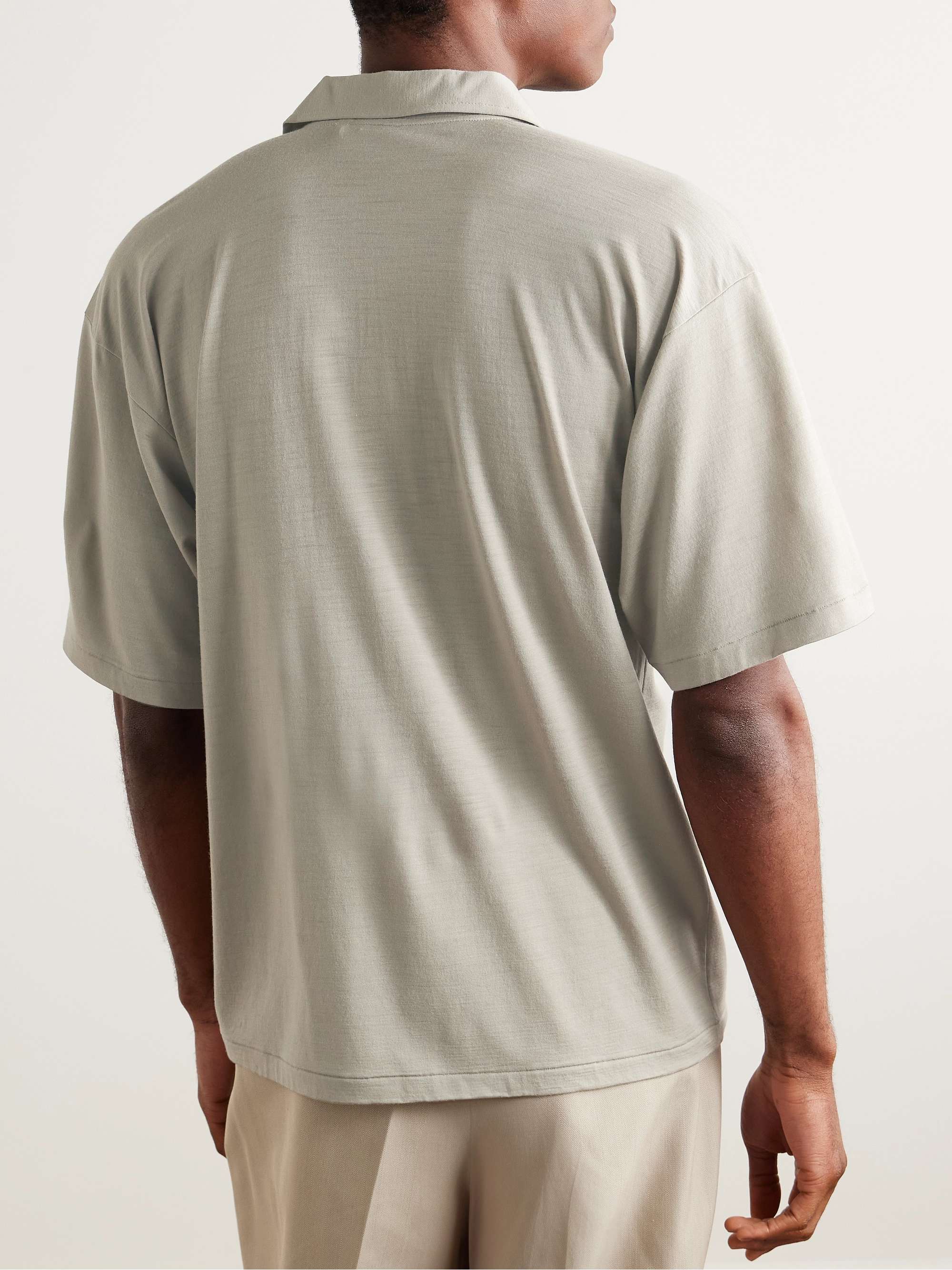 Skipper Wool-Jersey Polo Shirt view