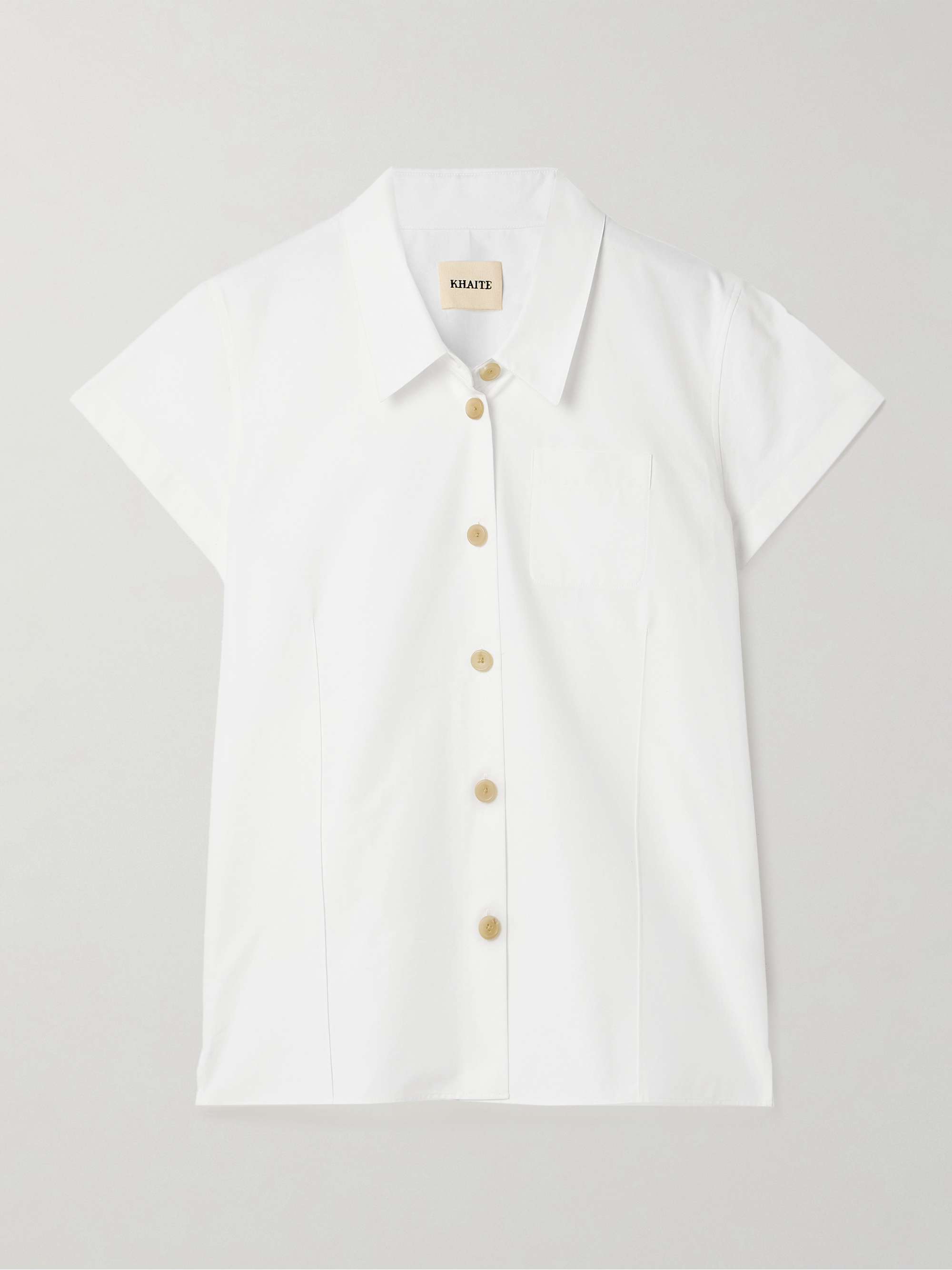 Keefe cotton-poplin shirt hero visual