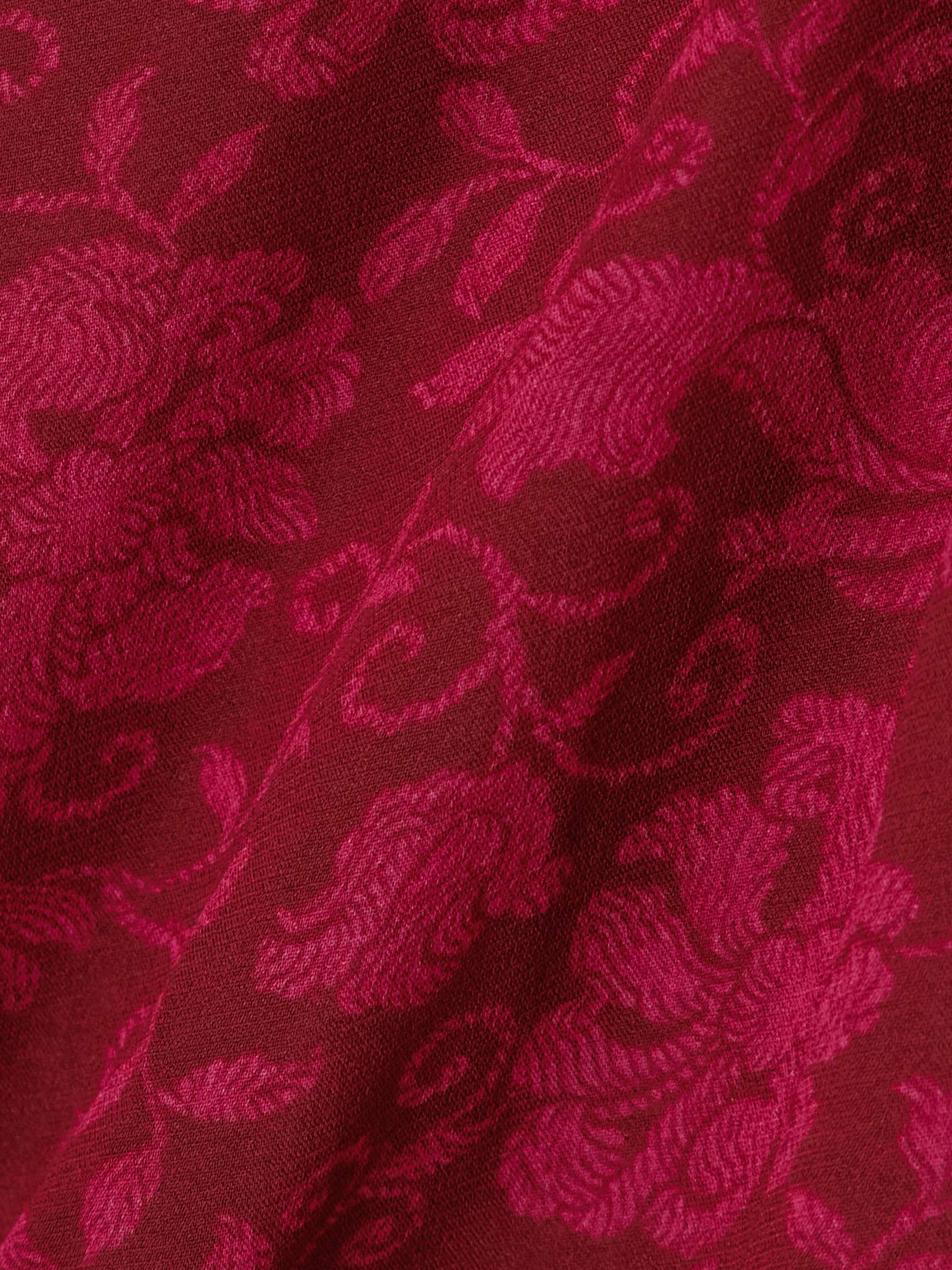 Floral-print satin straight-leg pants view