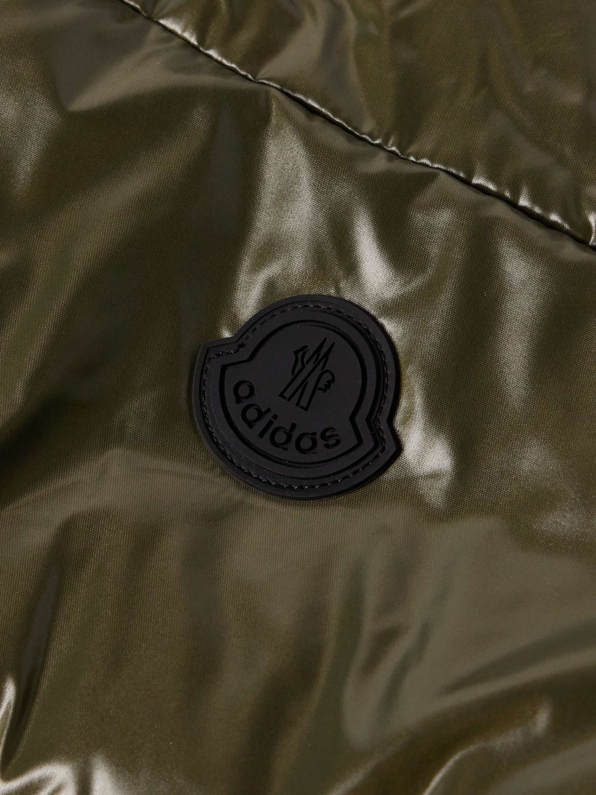 + adidas Originals Bozon Tech Jersey-Trimmed Quilted Glossed-Shell Down Gilet view