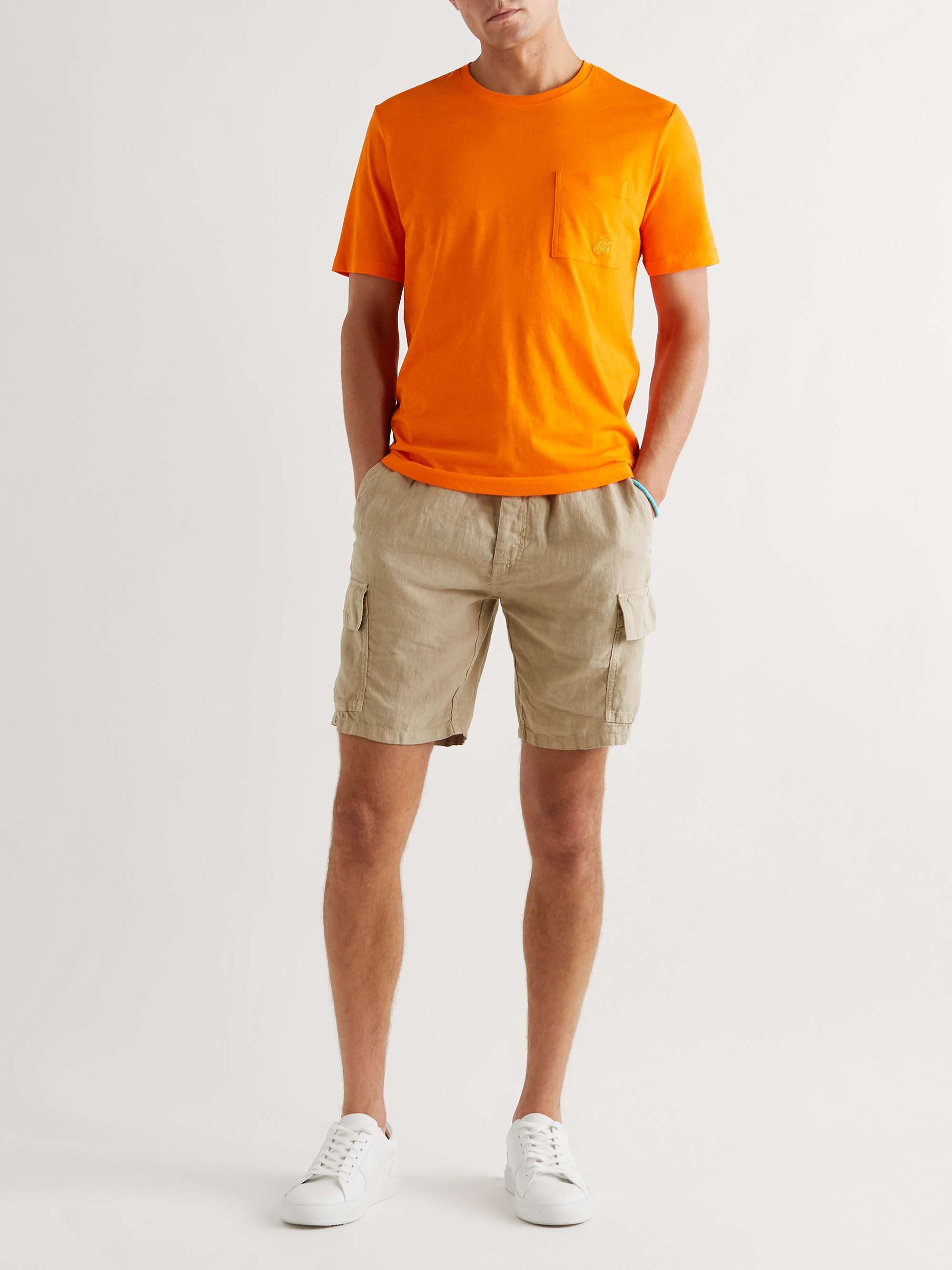 Baie Linen Drawstring Cargo Shorts view
