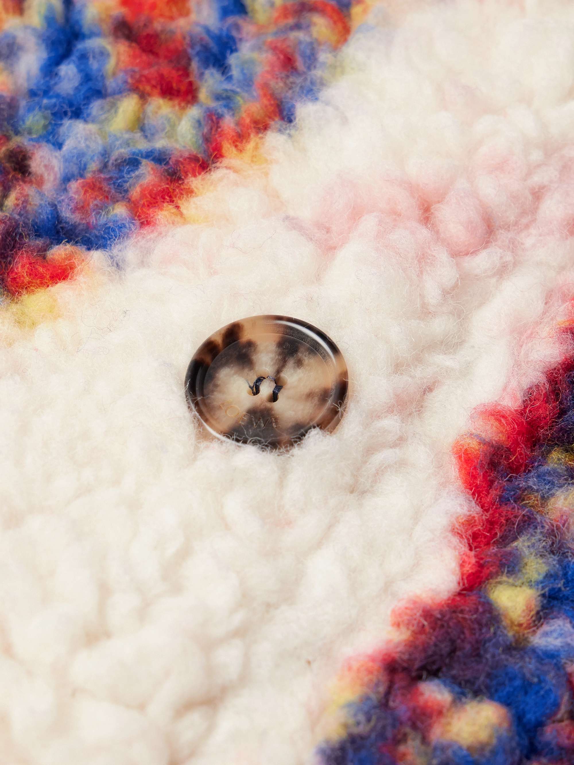 + Richard Hawkins Oversized Double-Breasted Fleece-Jacquard Jacket view