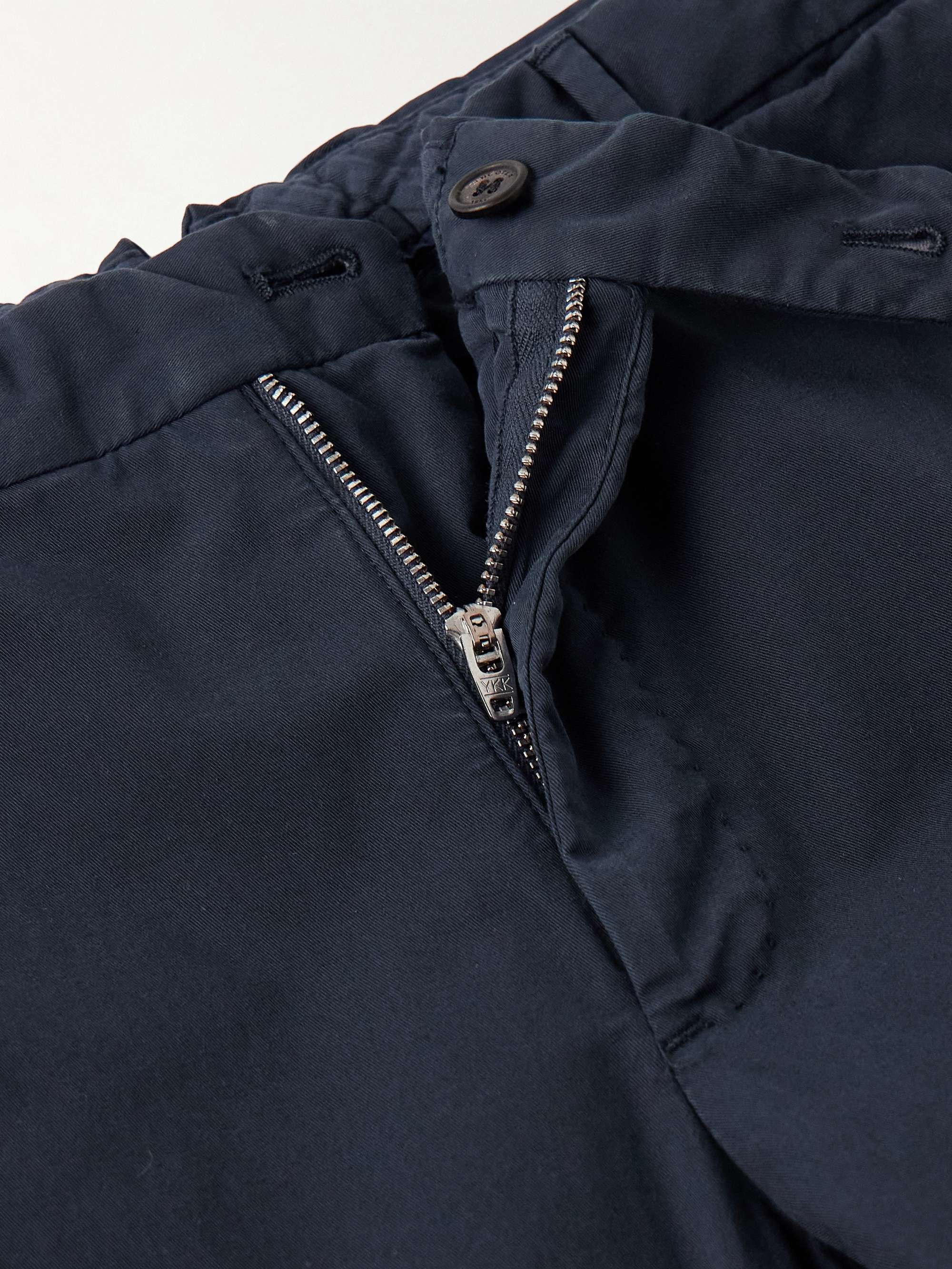 Venezia 1951 Slim-Fit Stretch-Cotton Twill Trousers view