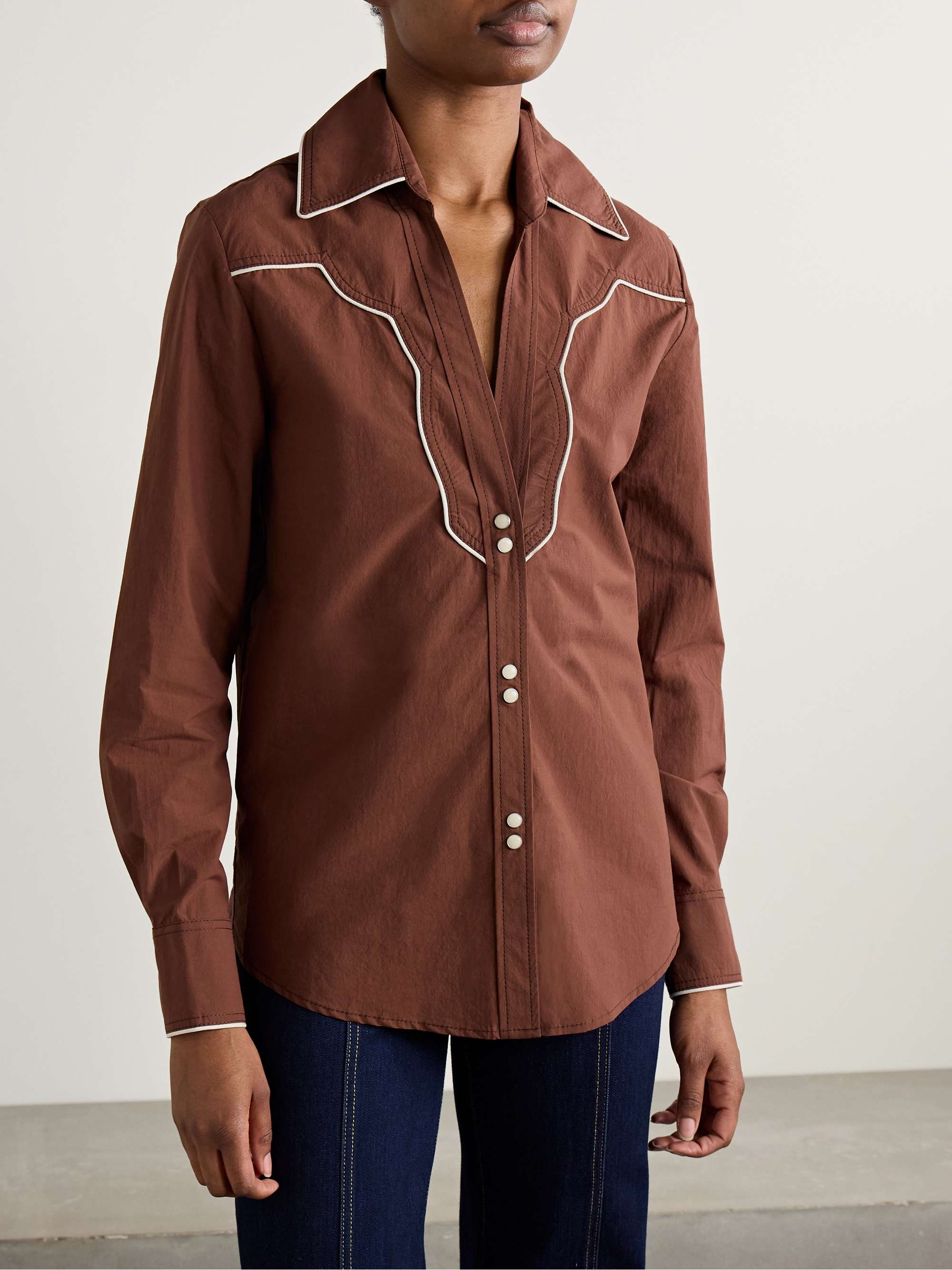 Hacia Puerto cotton-poplin shirt view