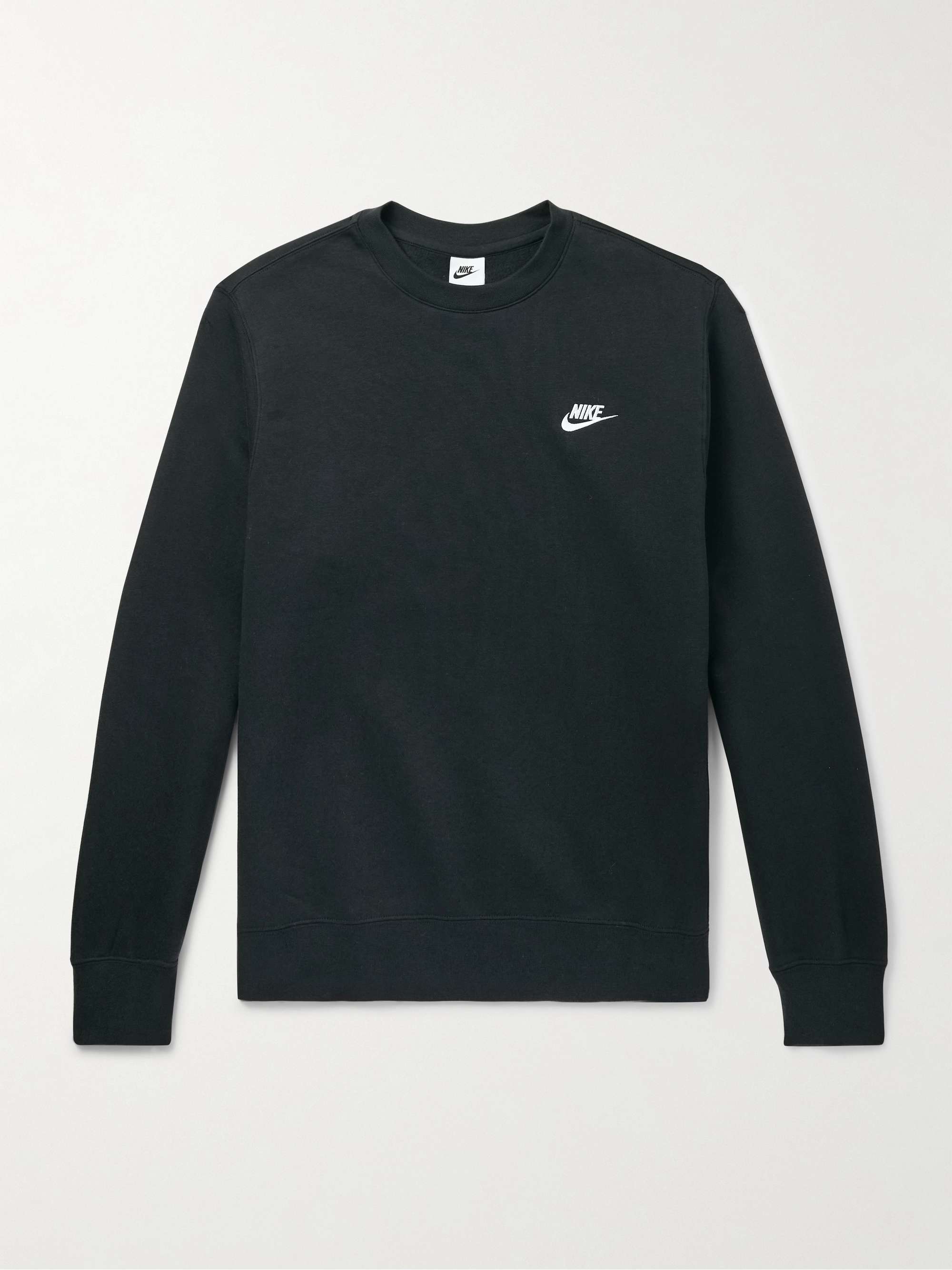 Sportswear Club Logo-Embroidered Cotton-Blend Jersey Sweatshirt hero visual
