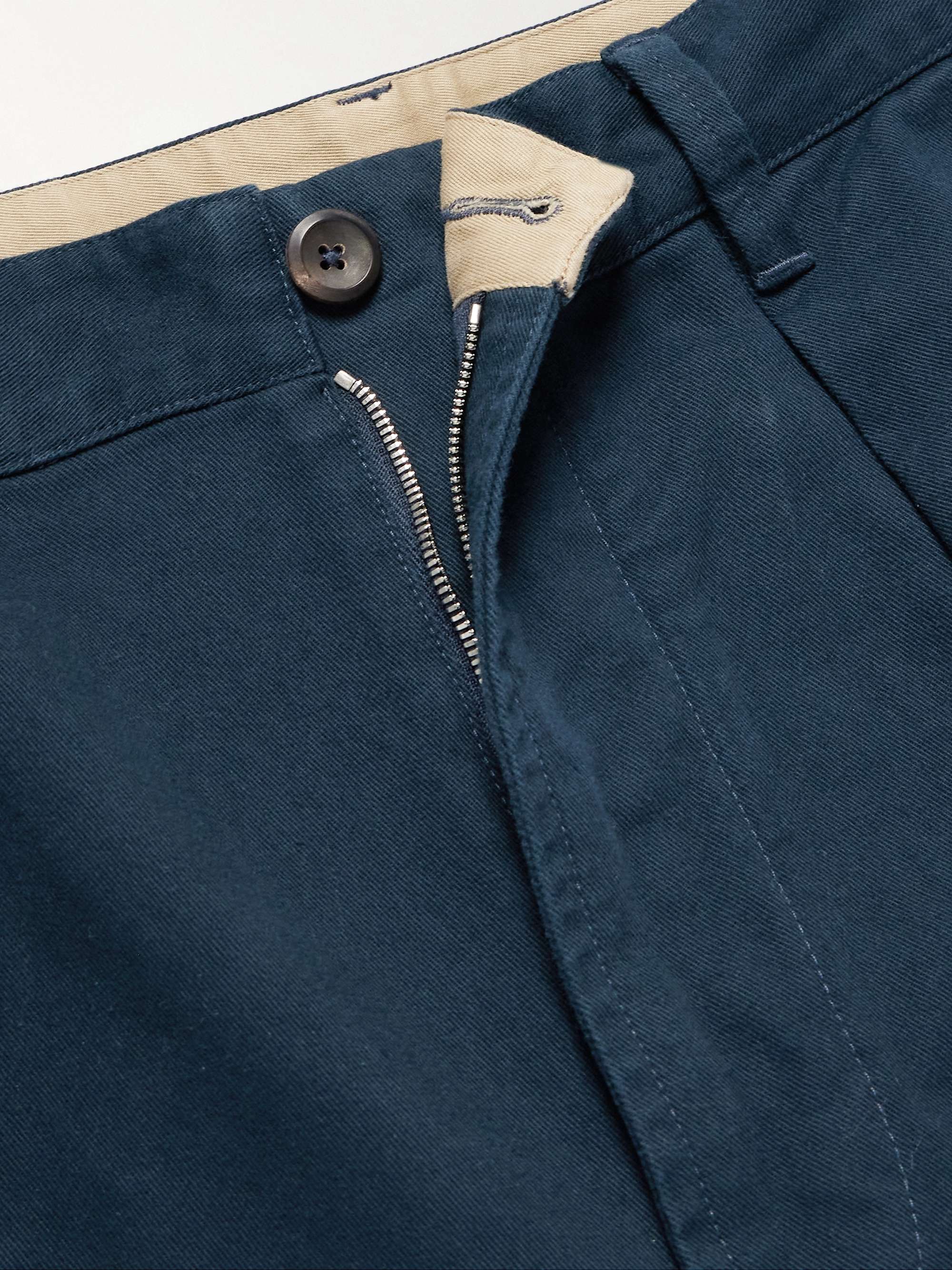 Mk. I Games Tapered Pleated Cotton-Twill Suit Trousers view