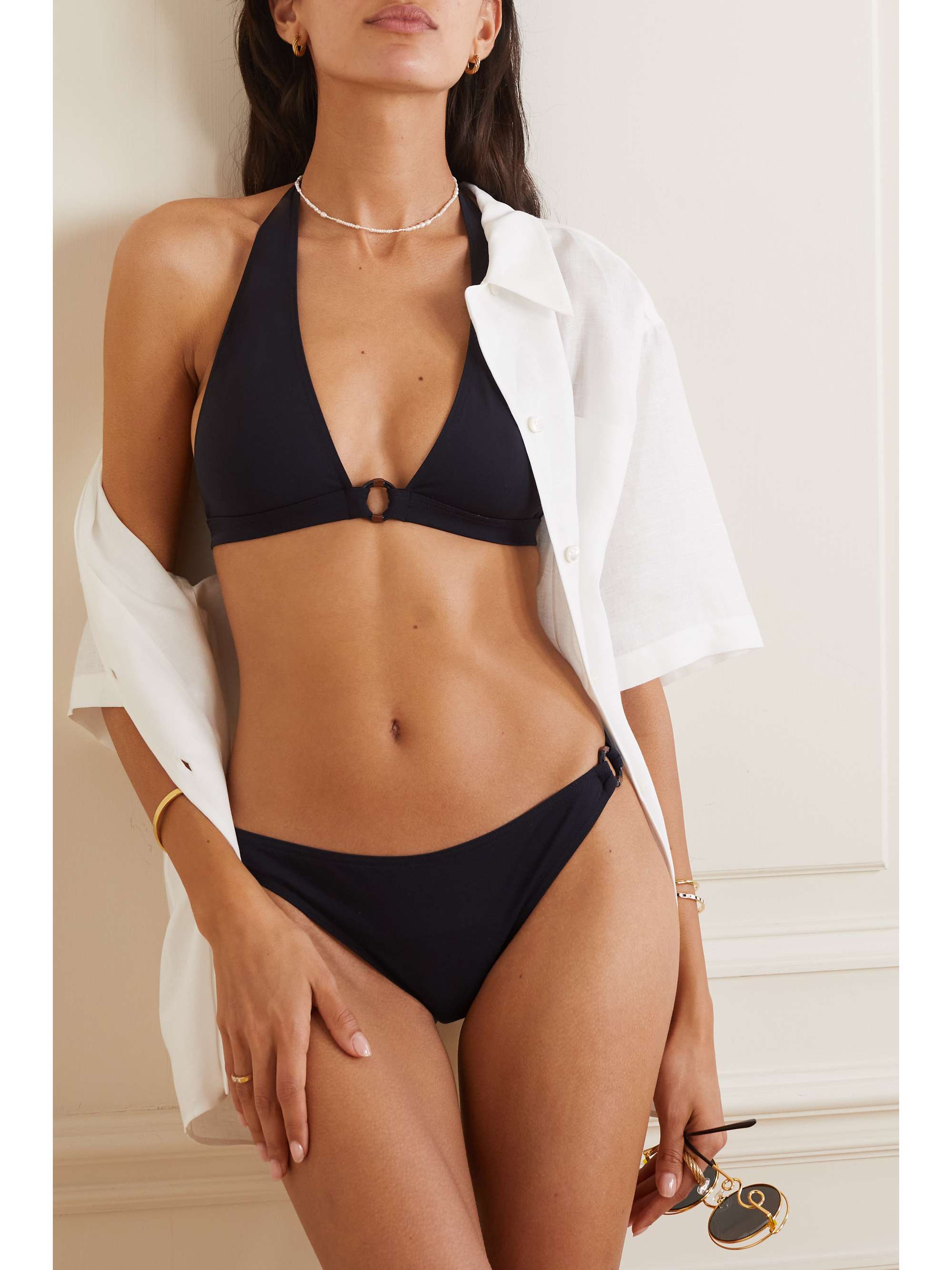 Marine embellished bikini briefs view