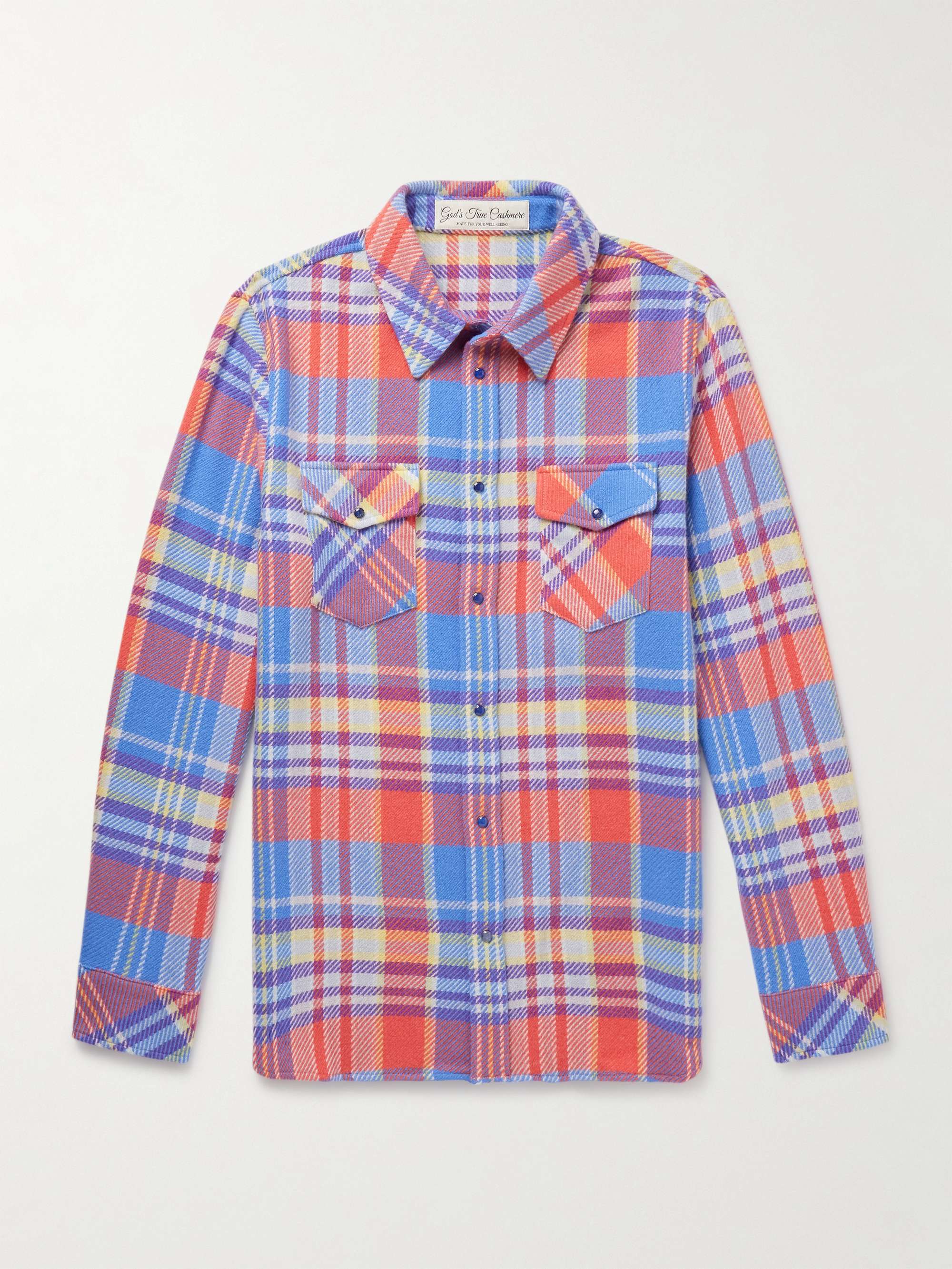 Creator Checked Cashmere Shirt hero visual