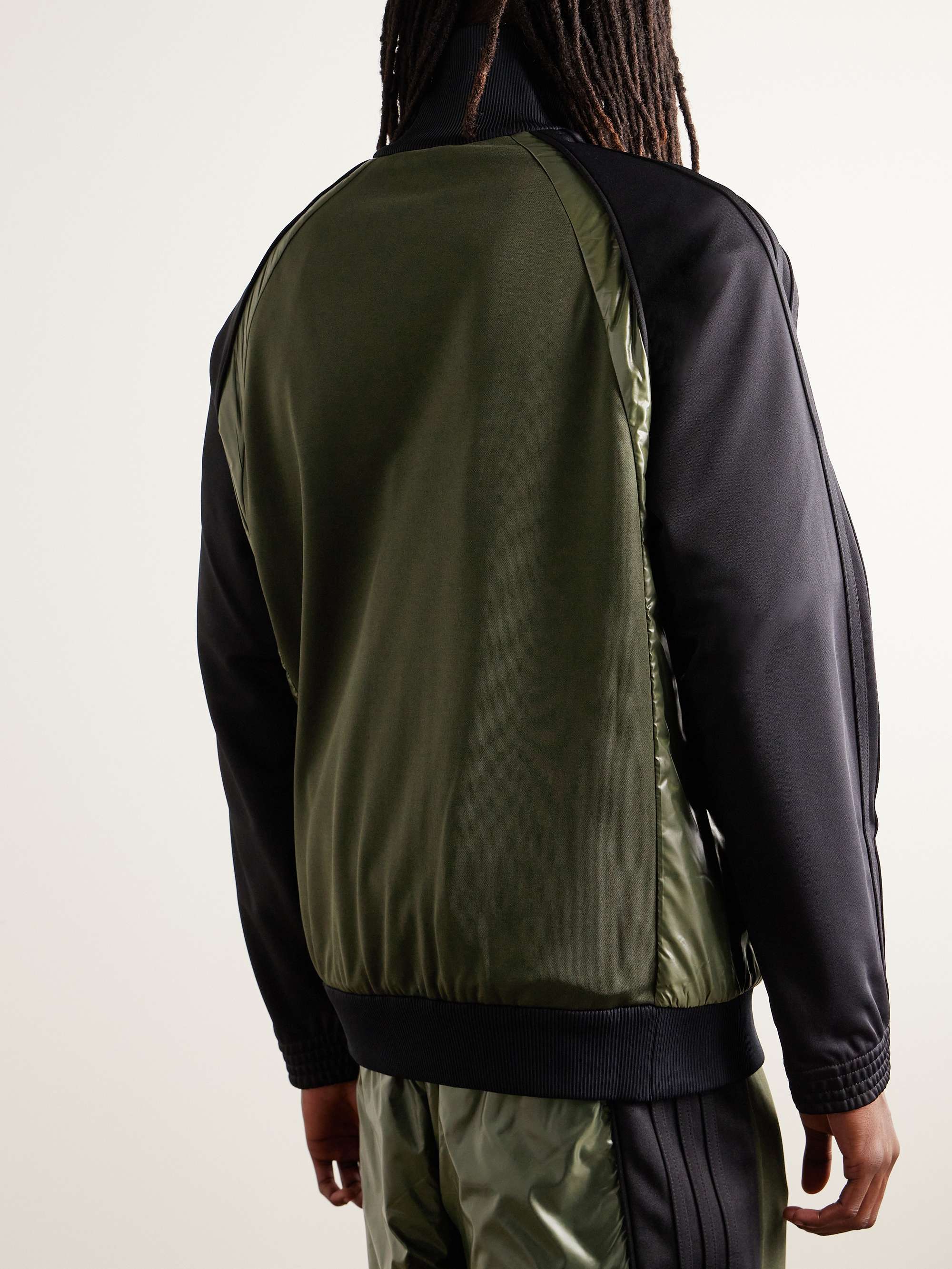 + adidas Originals Logo-Appliquéd Glossed Shell-Trimmed Tech-Jersey Track Jacket view