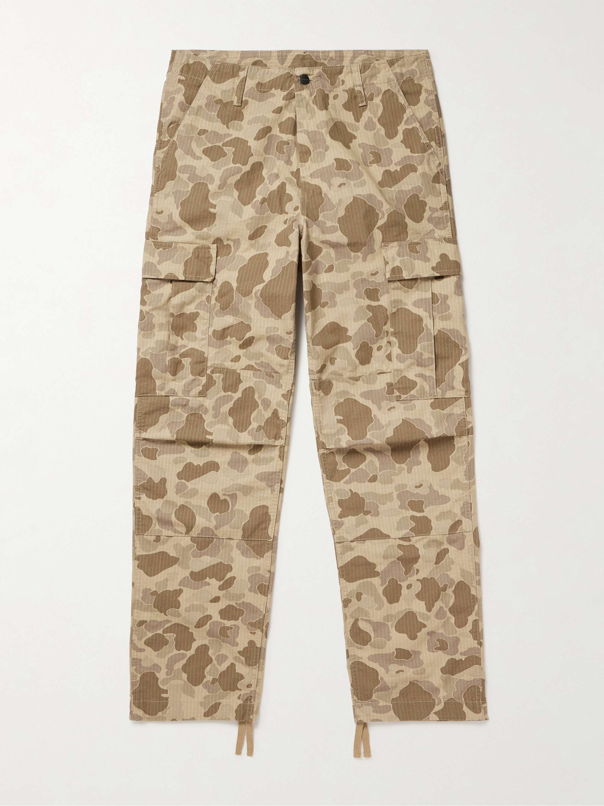 Aviation Straight-Leg Camouflage-Print Cotton-Twill Cargo Trousers hero visual