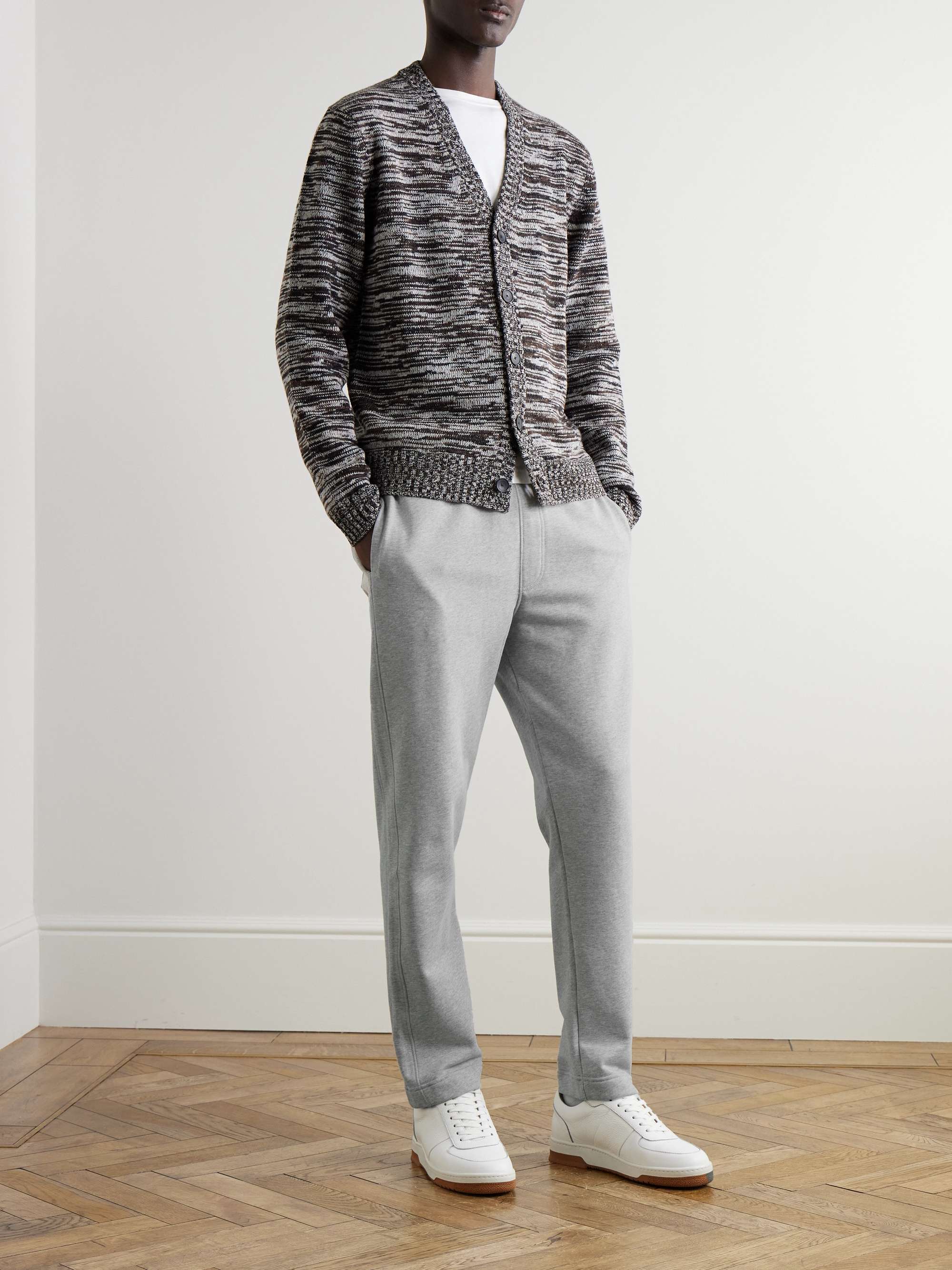 Tapered Cotton-Jersey Sweatpants view