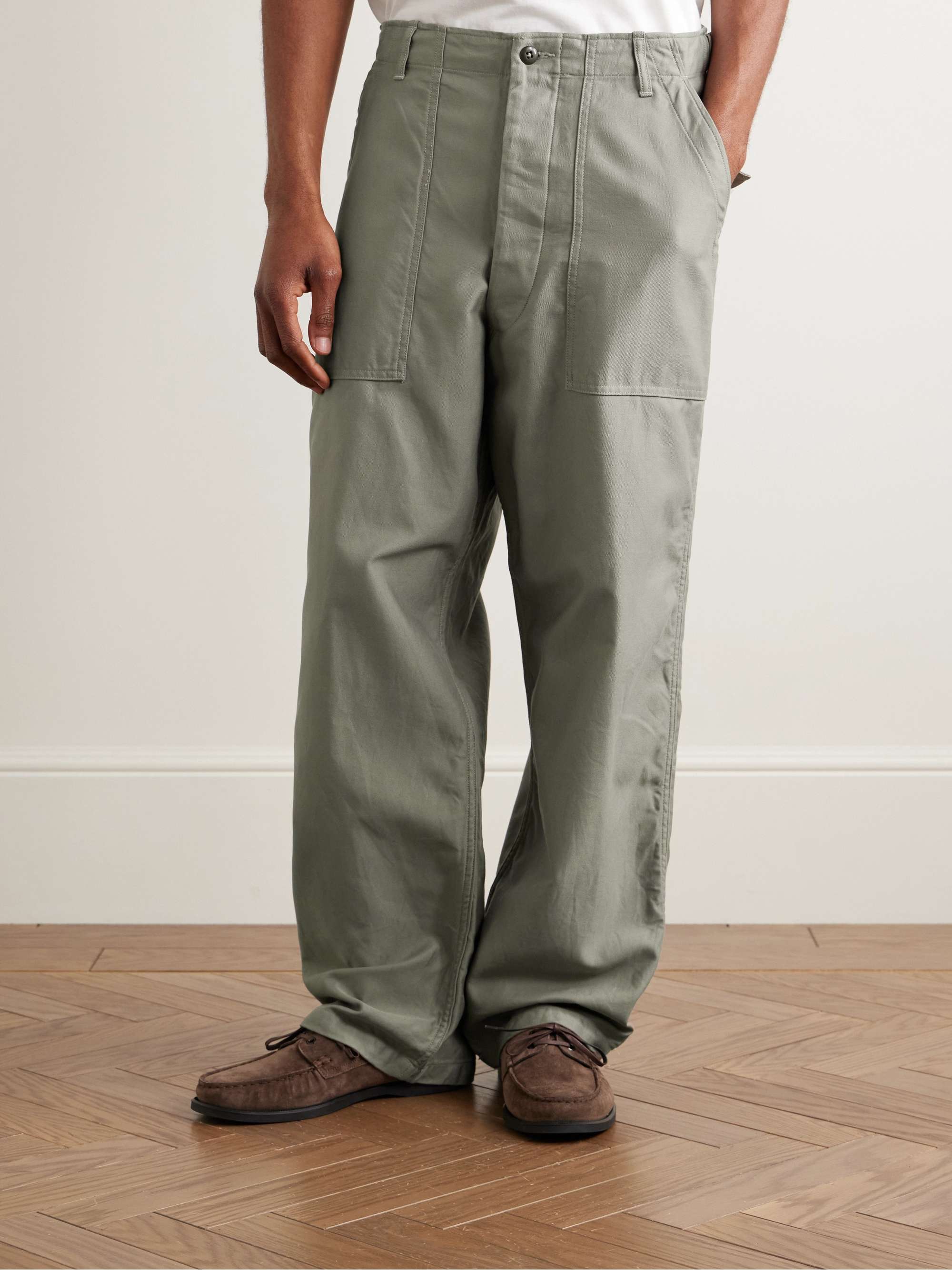 Baker Straight-Leg Cotton Trousers view