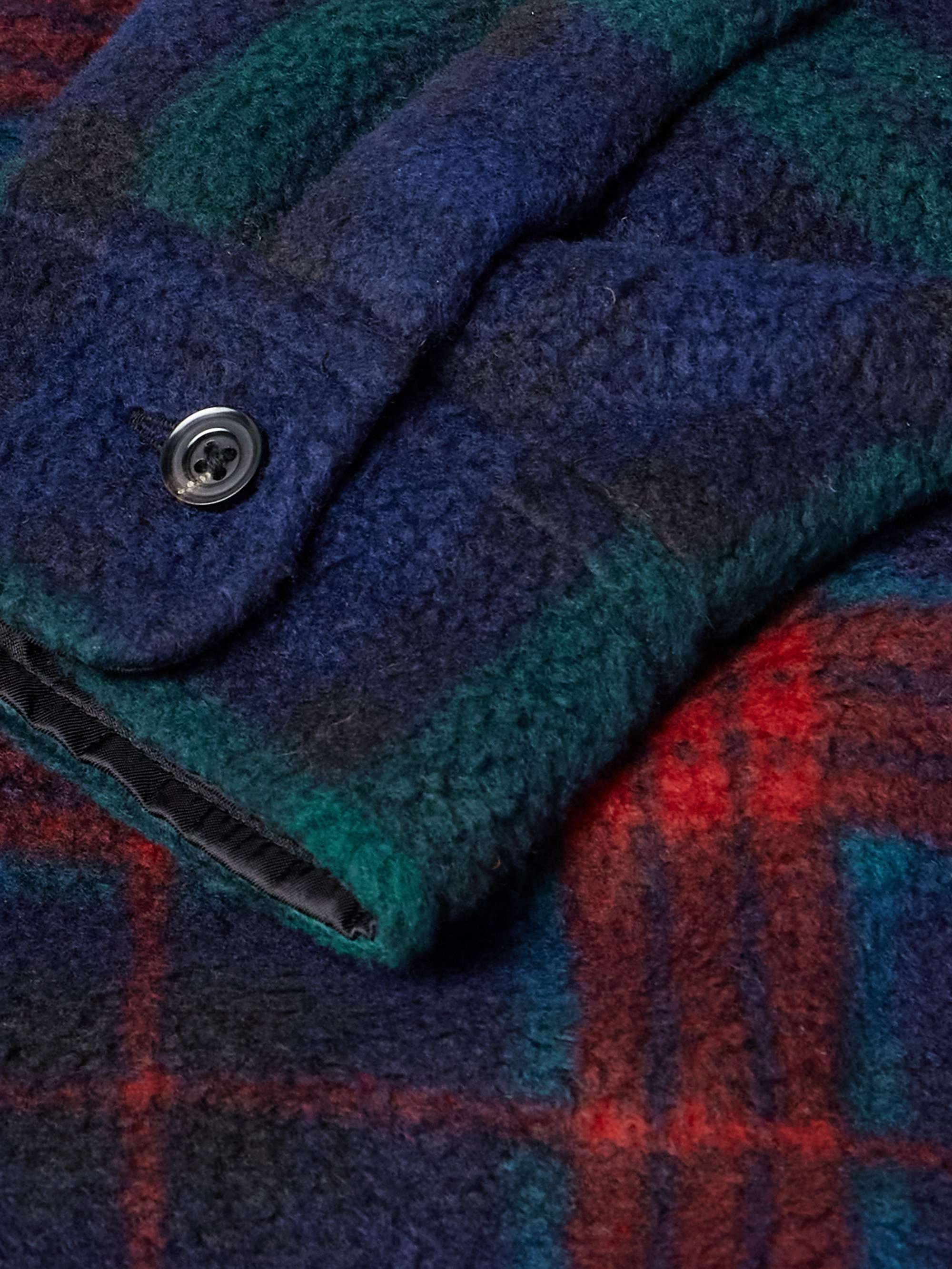 Patchwork Checked Fleece Overshirt view