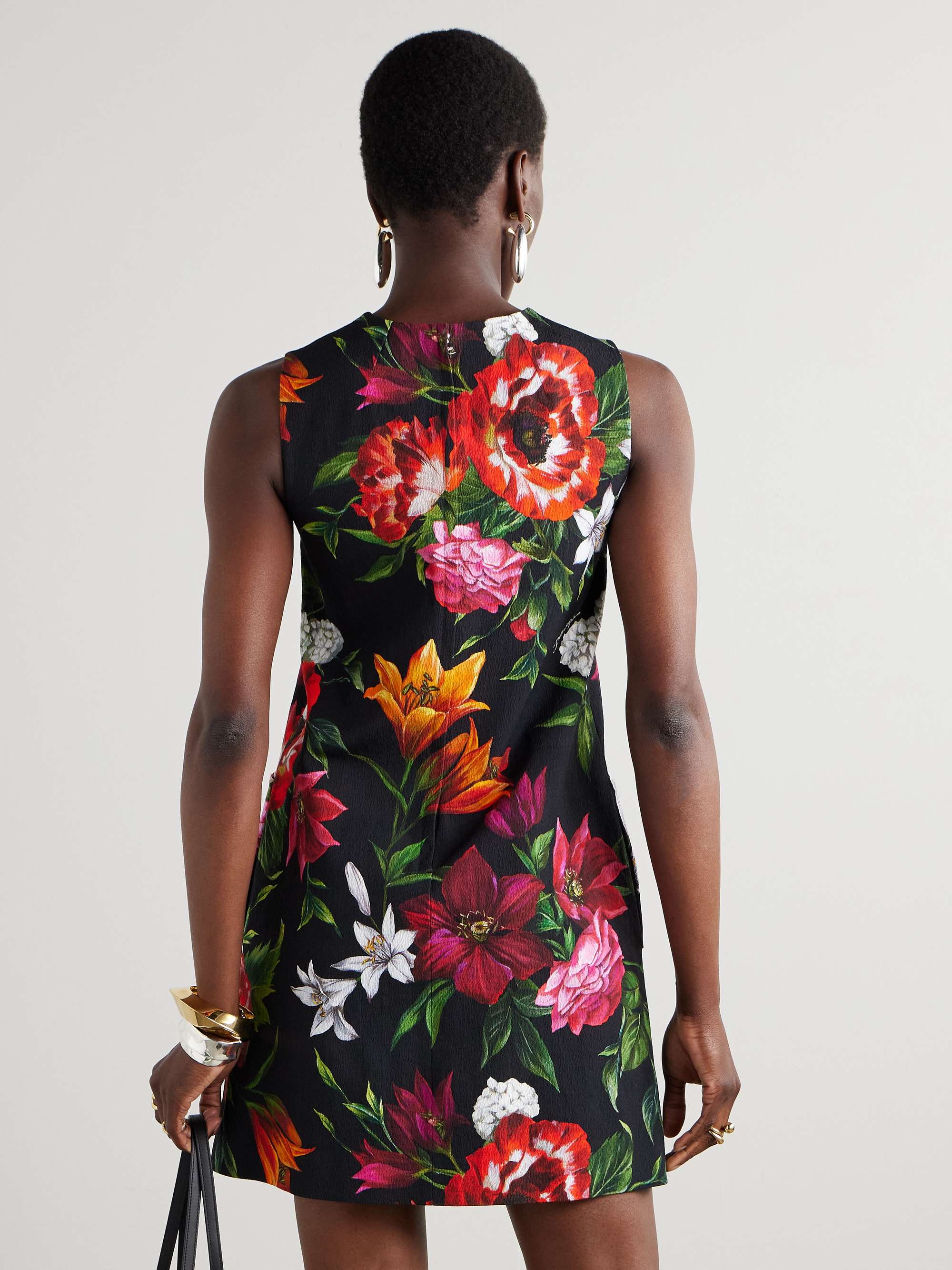 Floral-print jersey mini dress view