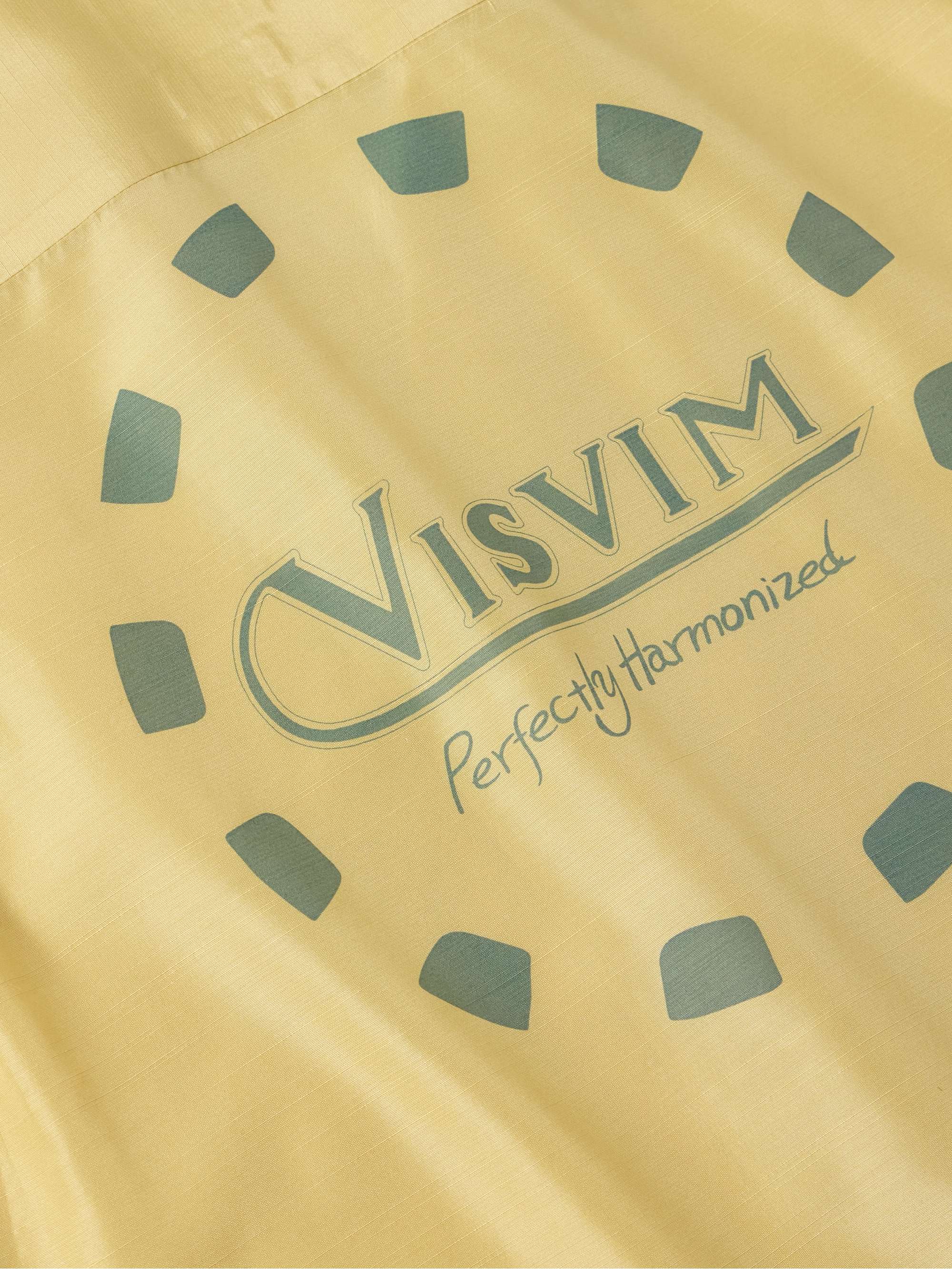 Crosby Convertible-Collar Logo-Print Silk Shirt view
