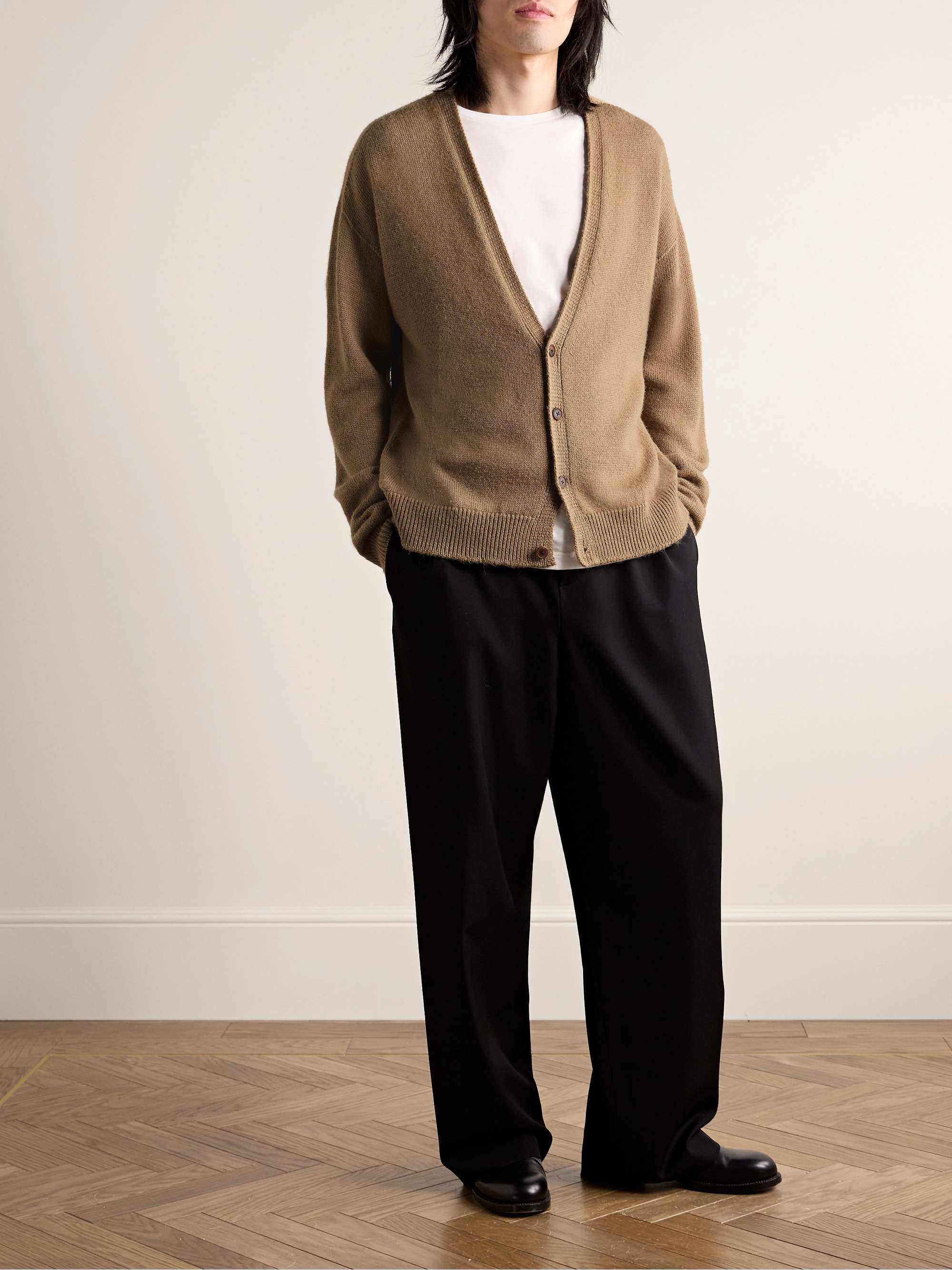 Sheldon Llama Wool-Blend Cardigan view