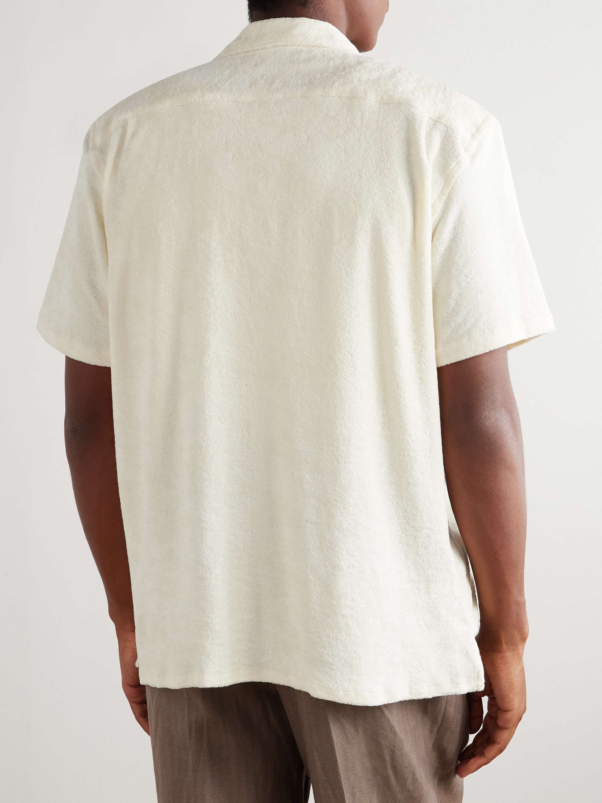 Camp-Collar Cotton-Terry Shirt view