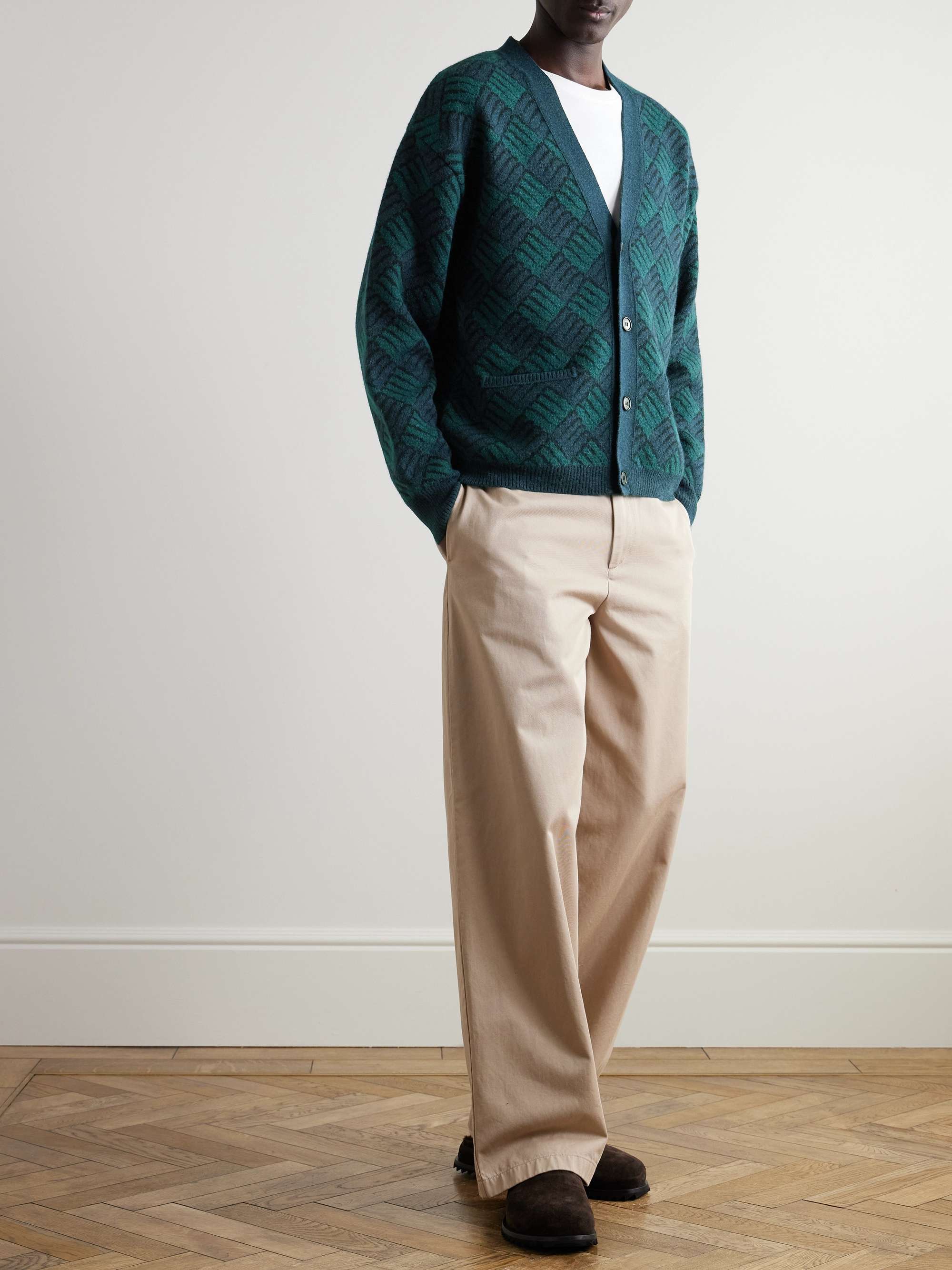 Wind and Wave Jacquard-Knit Cardigan view