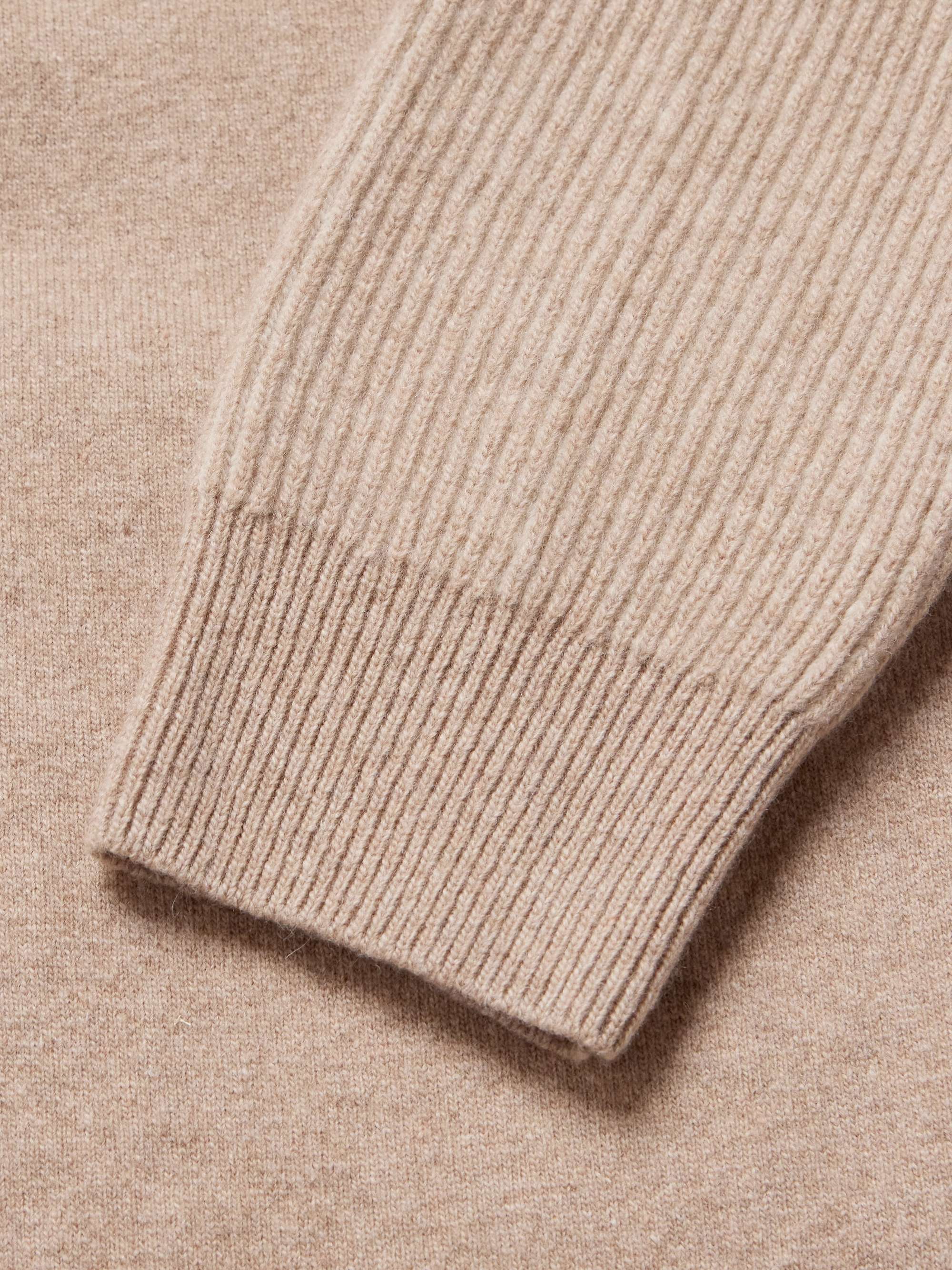 Ribbed Wool Bomber Jacket view