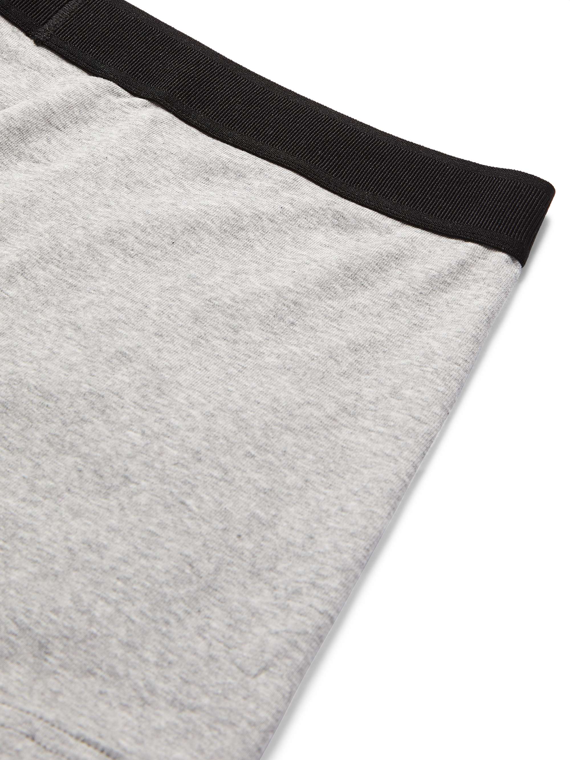 Two-Pack Mélange Stretch-Cotton Boxer Briefs view