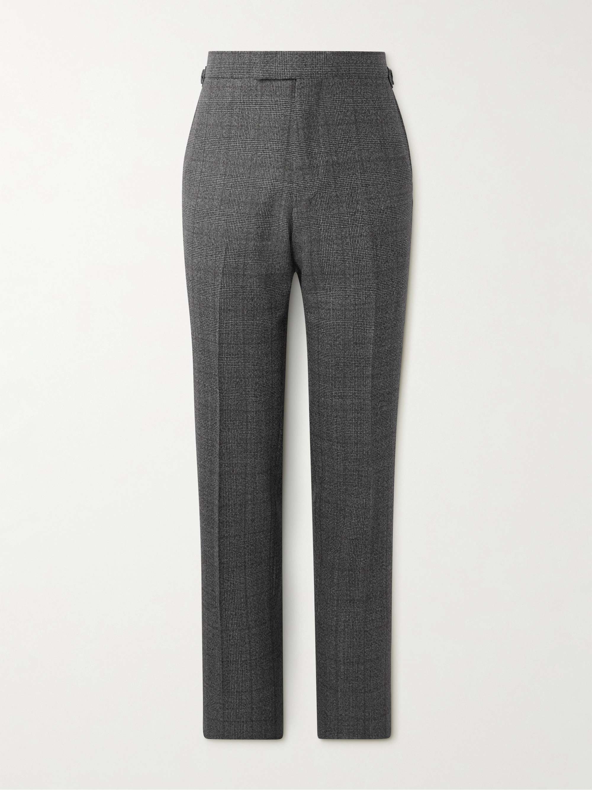 Checked Pleated Wool Trousers hero visual