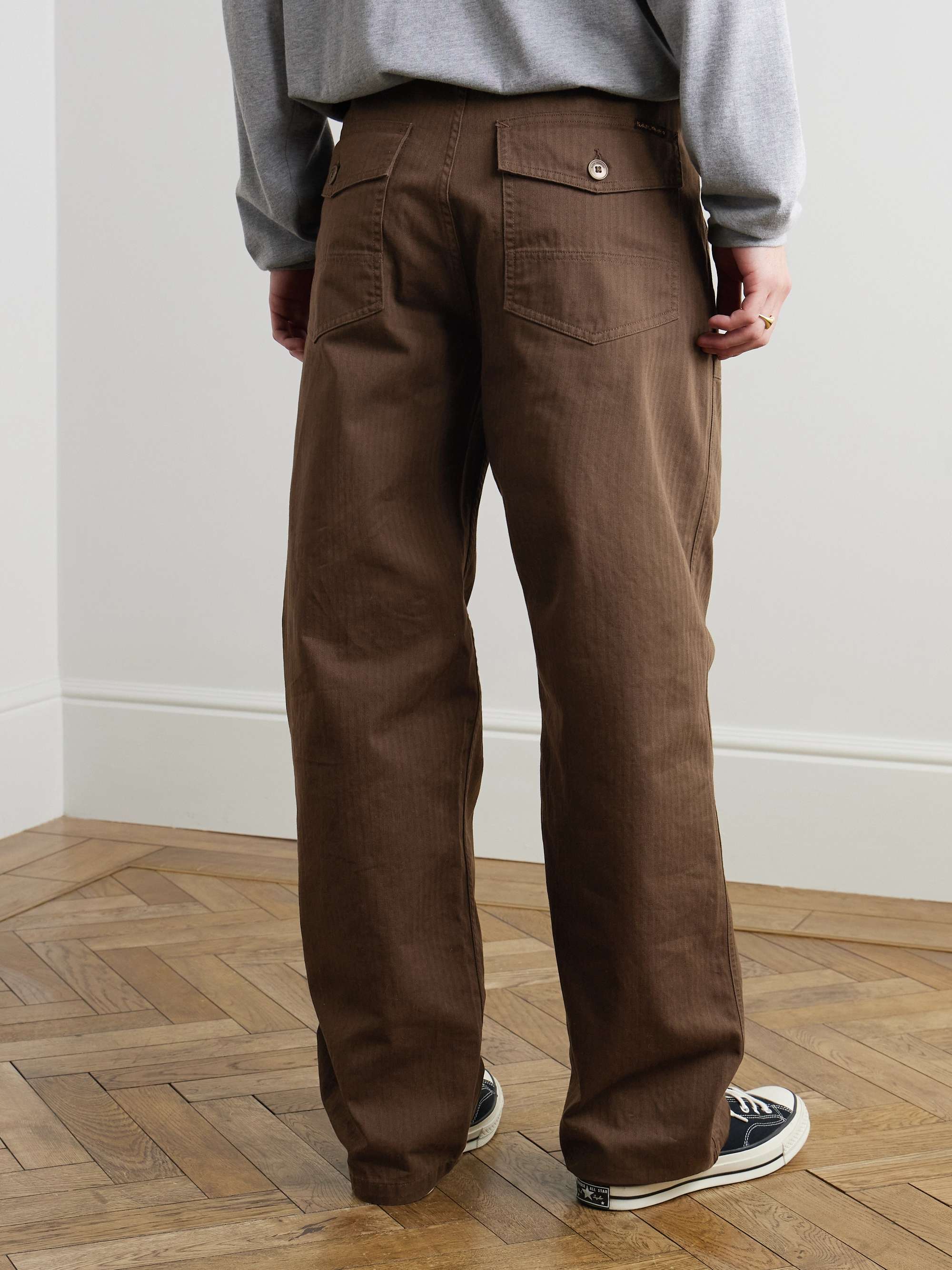 Tuff Tony Straight-Leg Organic Cotton-Twill Trousers view