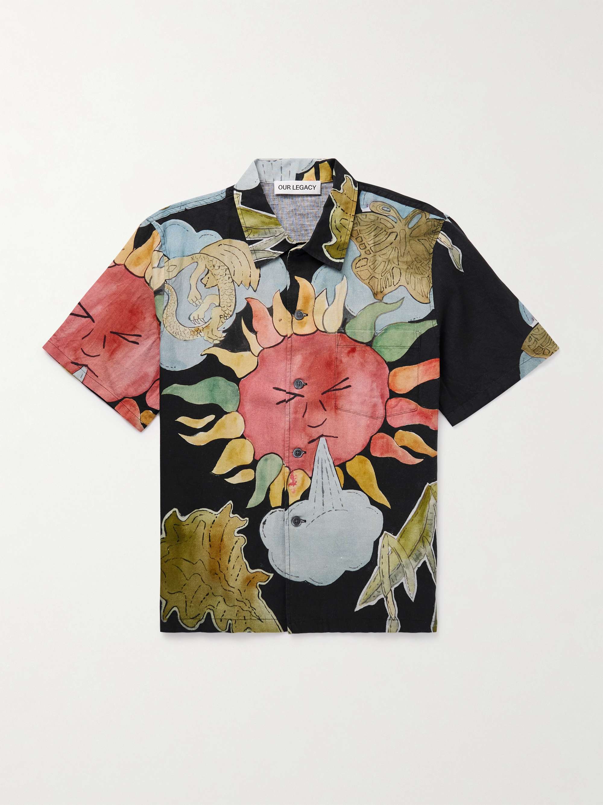 Printed Linen and Cotton-Blend Shirt hero visual