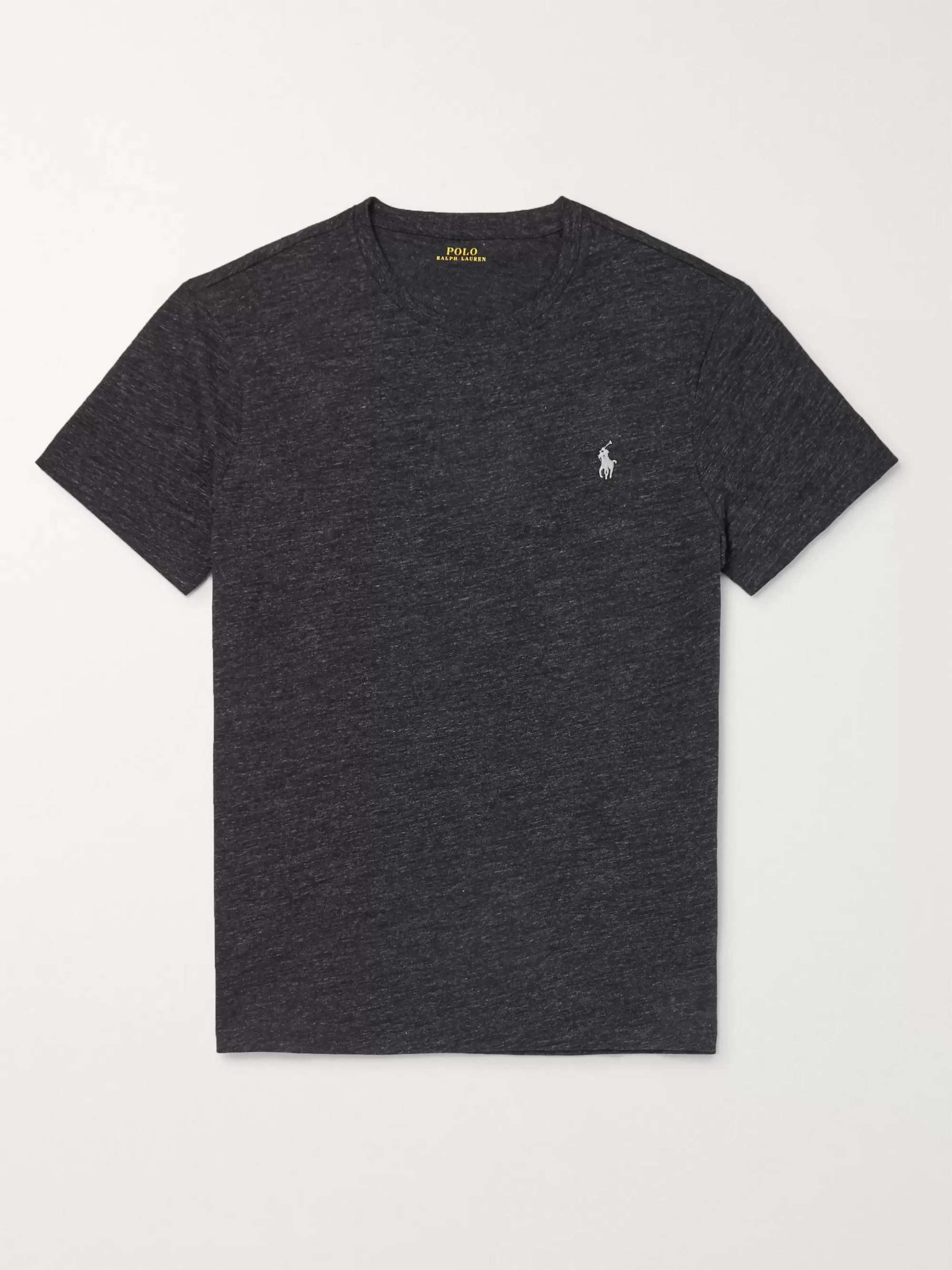 Slim-Fit Mélange Cotton-Jersey T-Shirt hero visual