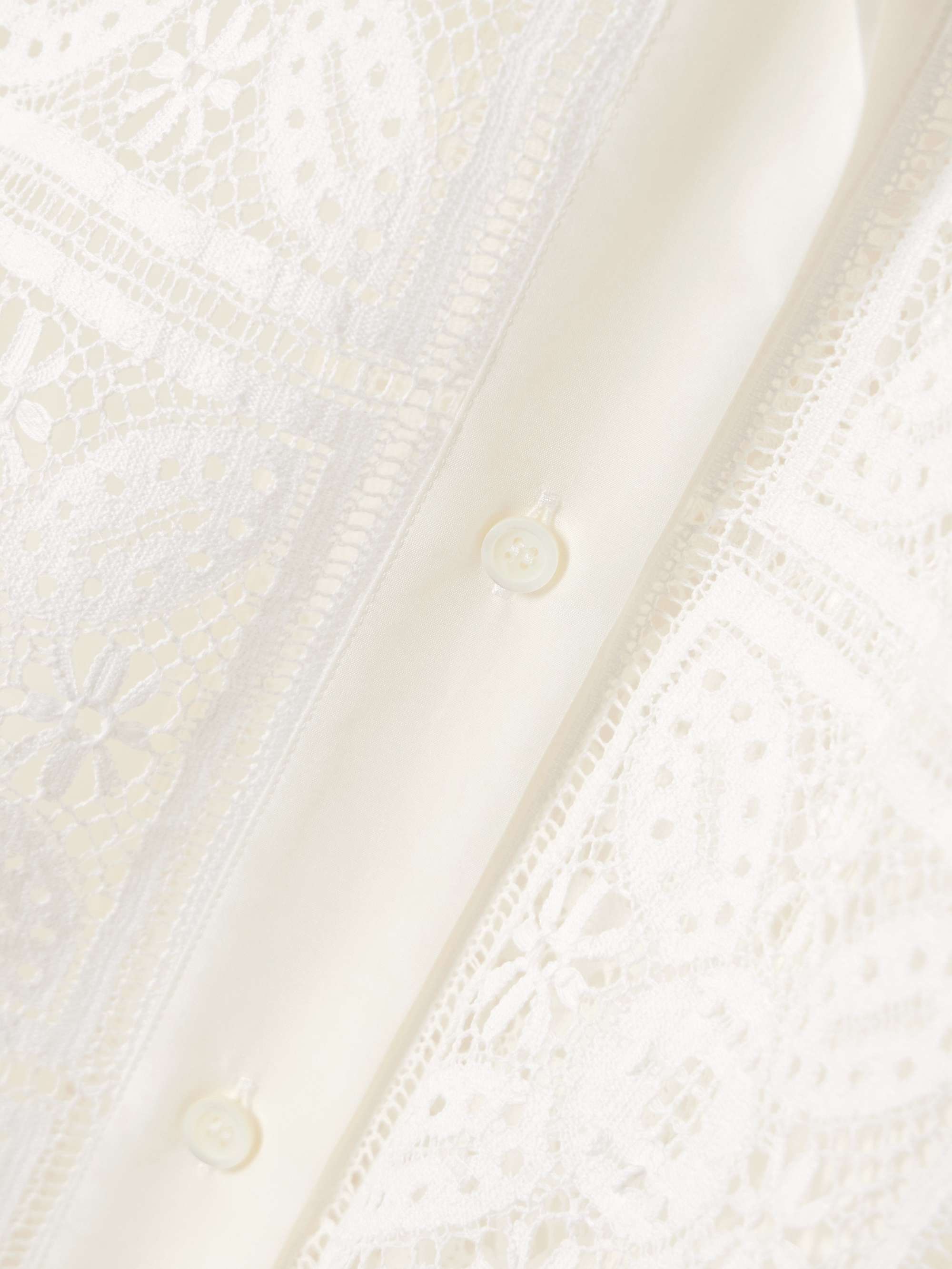 + Paula's Ibiza broderie anglaise cotton and silk-blend shirt view