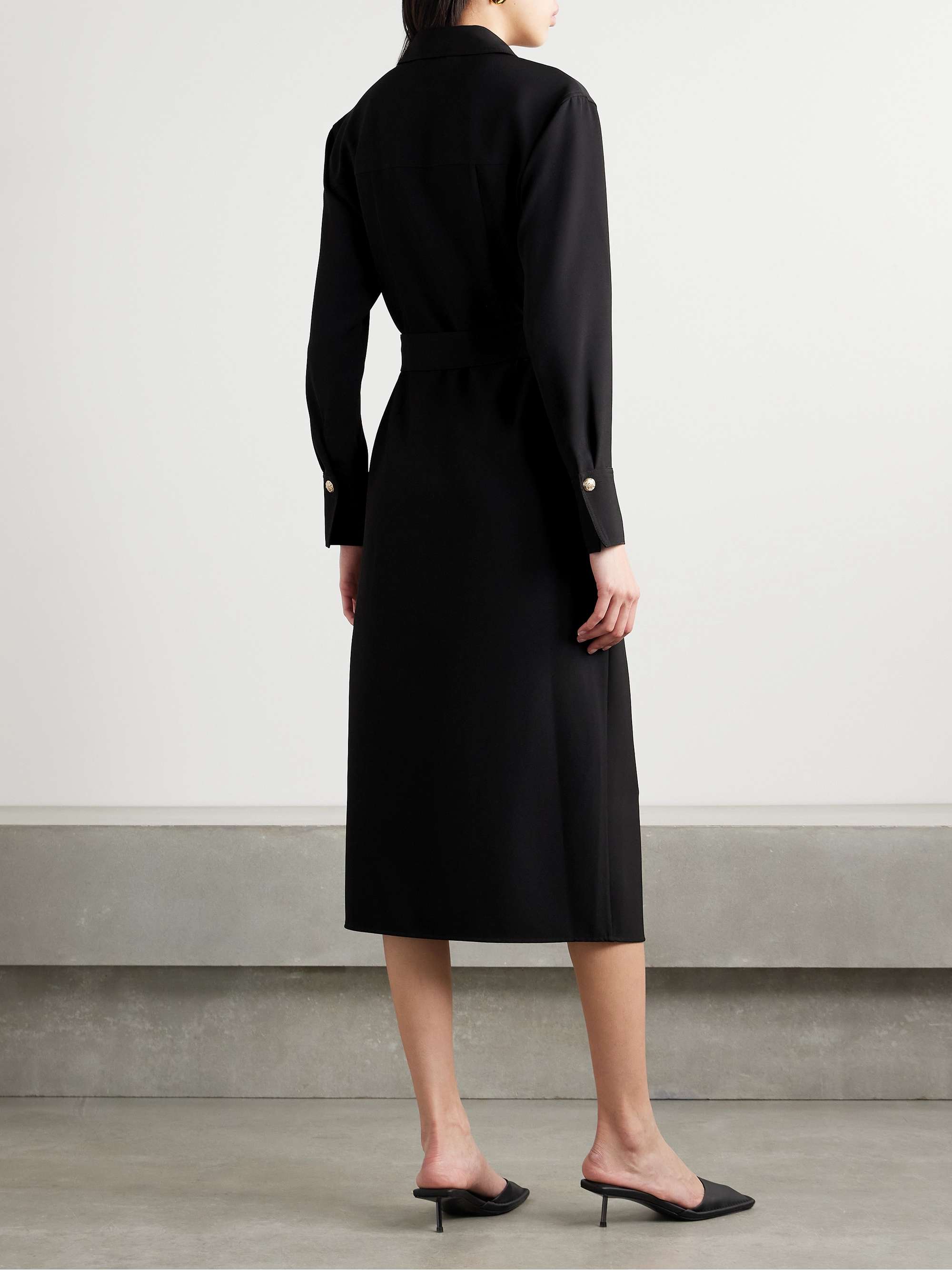Jaden belted twill midi shirt dress view
